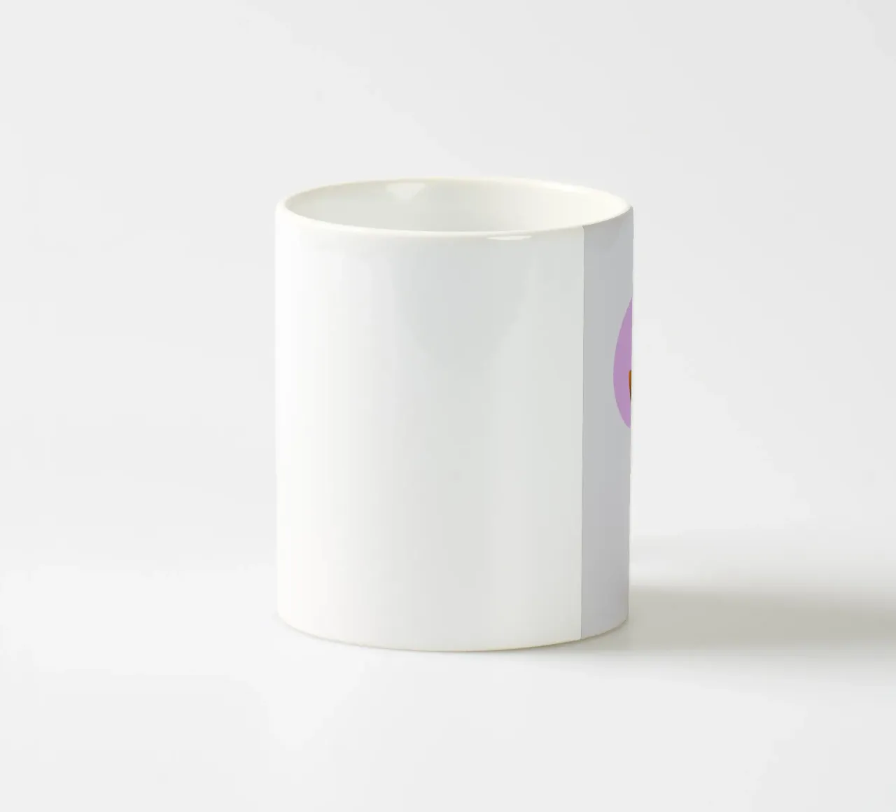 circle and leaf tazza in ceramica da pastel color shape