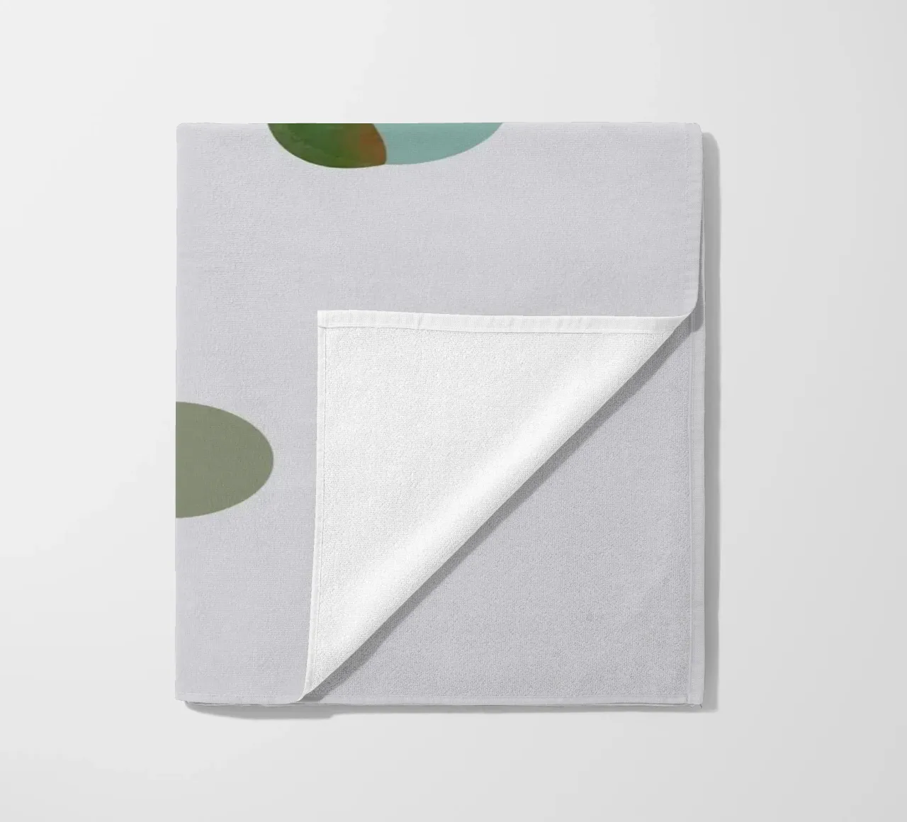 circle and leaf telo mare da pastel color shape