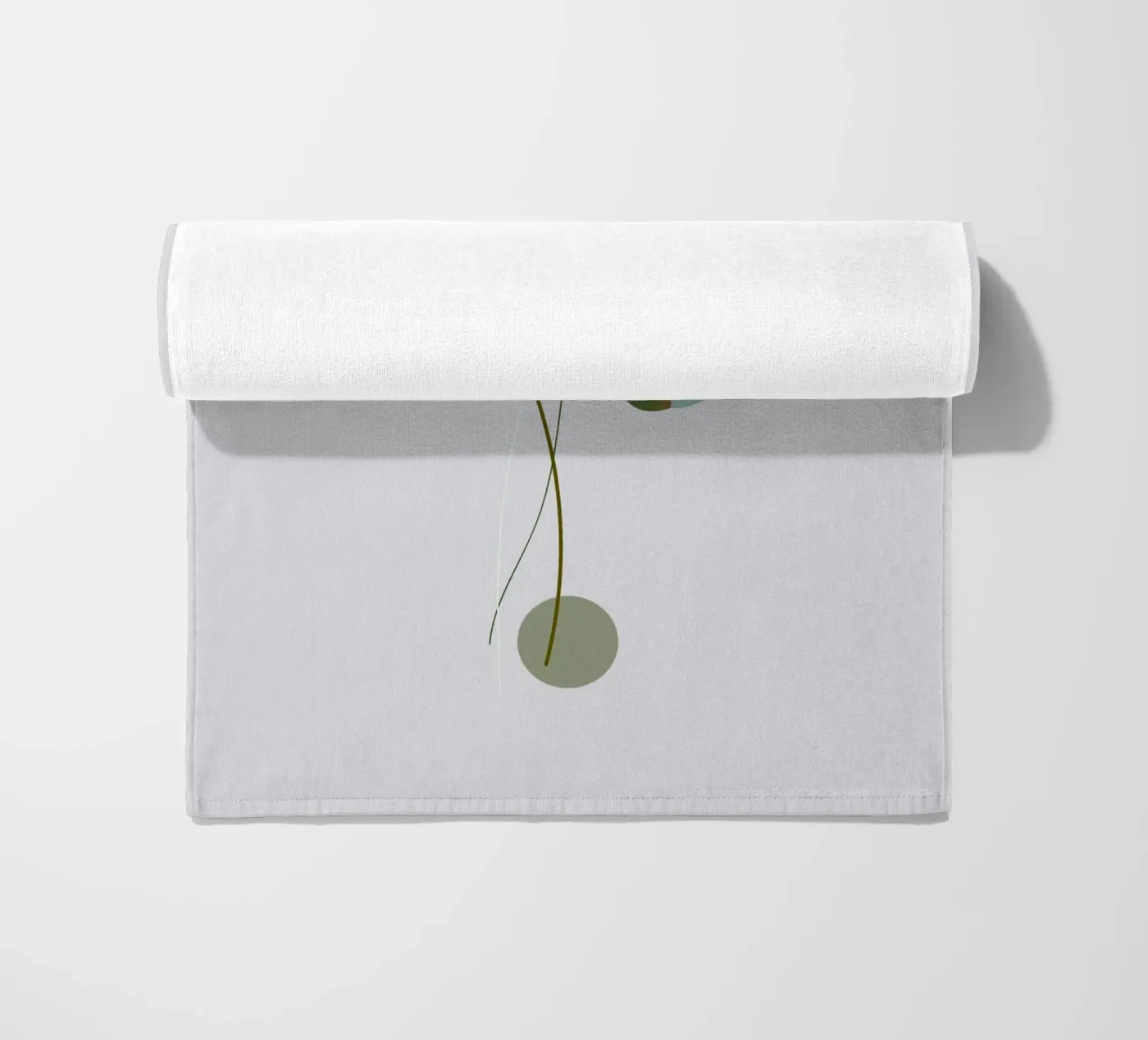 circle and leaf telo mare da pastel color shape