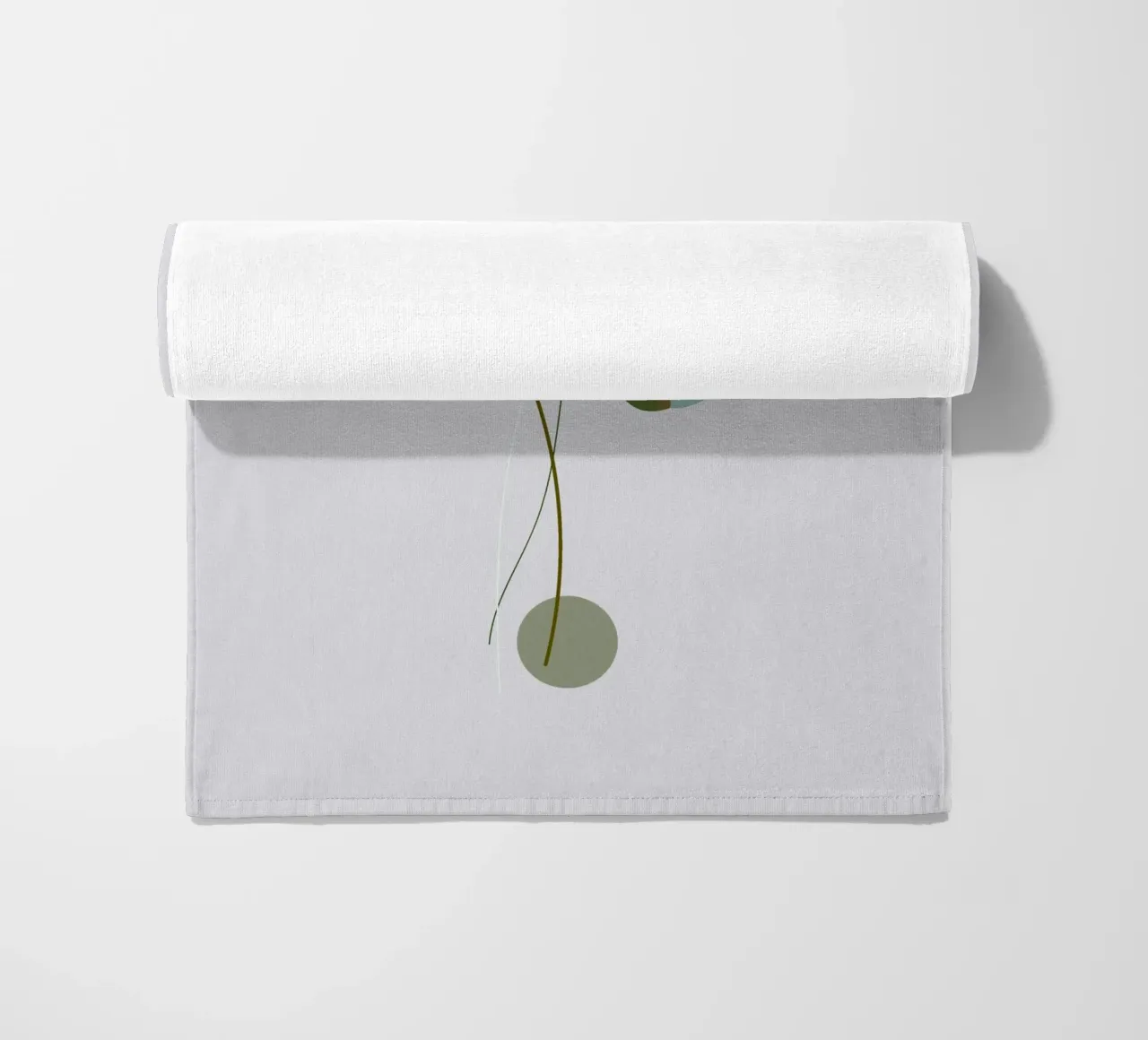 circle and leaf telo mare da pastel color shape