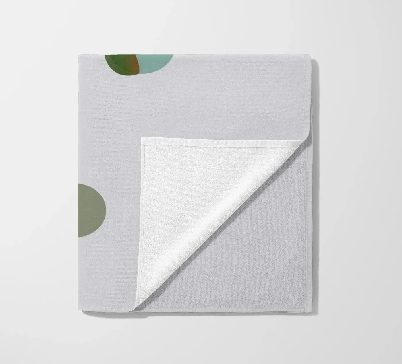 circle and leaf telo mare da pastel color shape