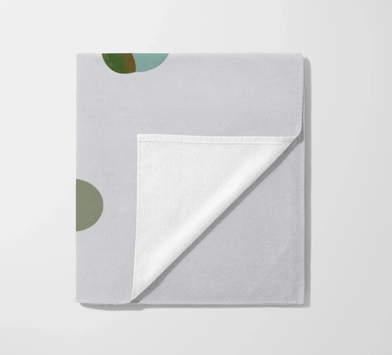 circle and leaf telo mare da pastel color shape