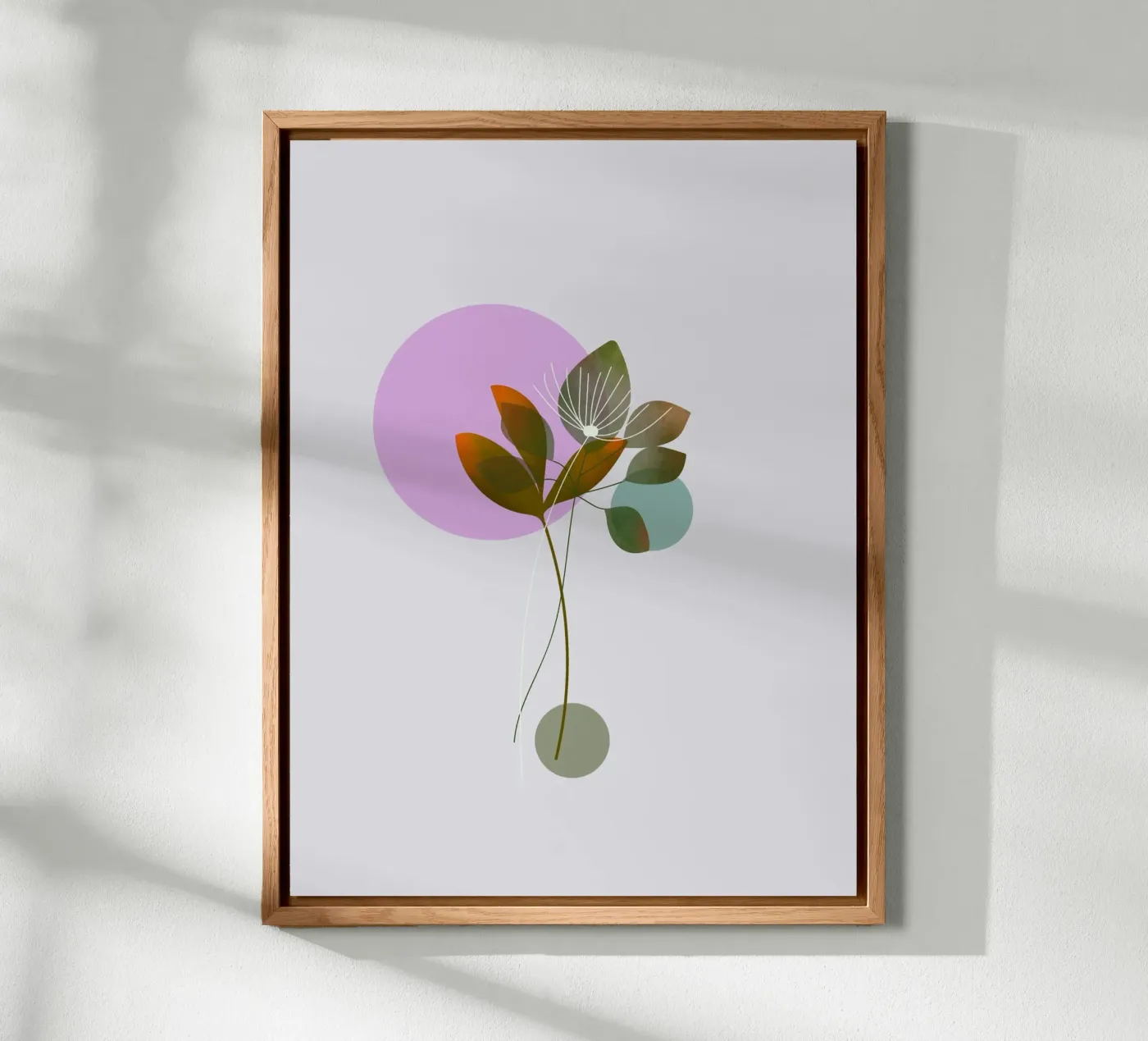 circle and leaf pannello forex da pastel color shape