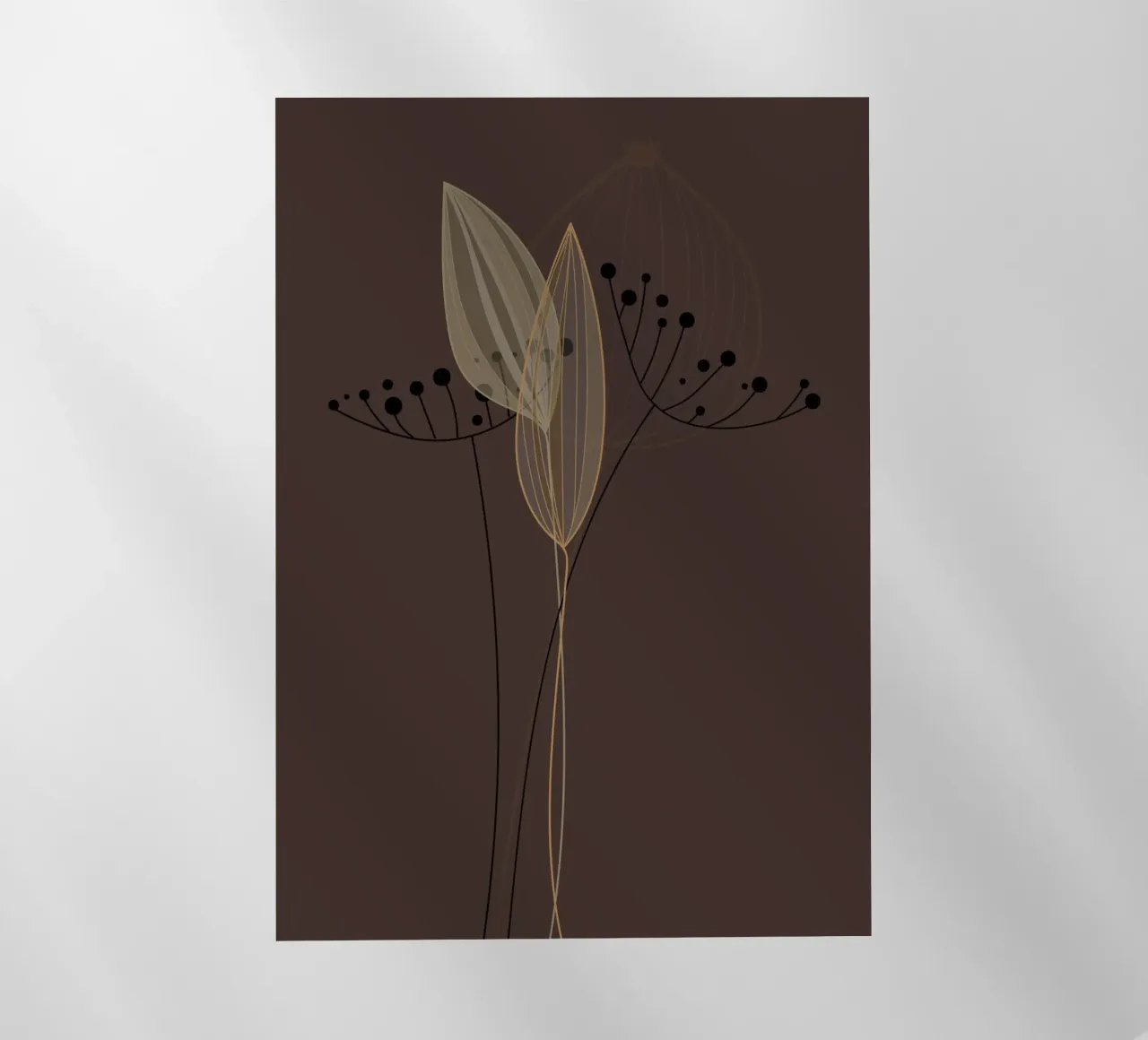 the line flower pellicola backlit da pastel color shape