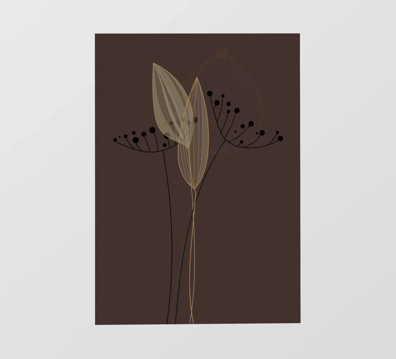the line flower pellicola backlit da pastel color shape