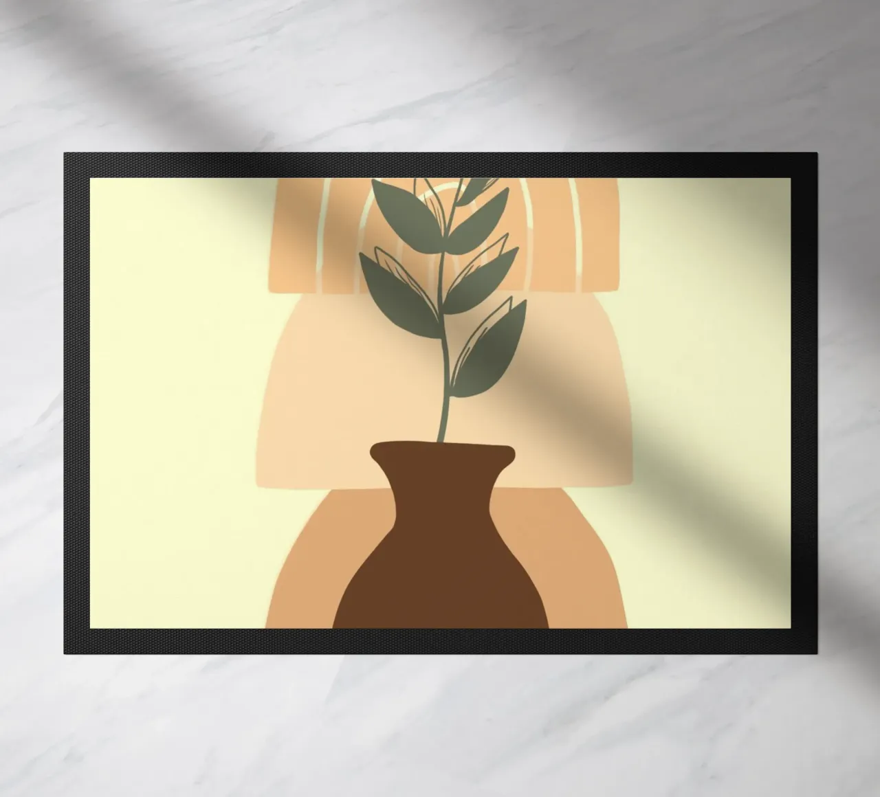 vase in shadow zerbino da pastel color shape