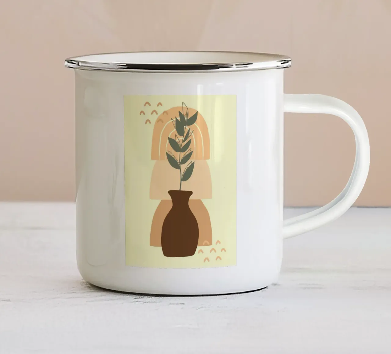 vase in shadow tazza in smalto da pastel color shape