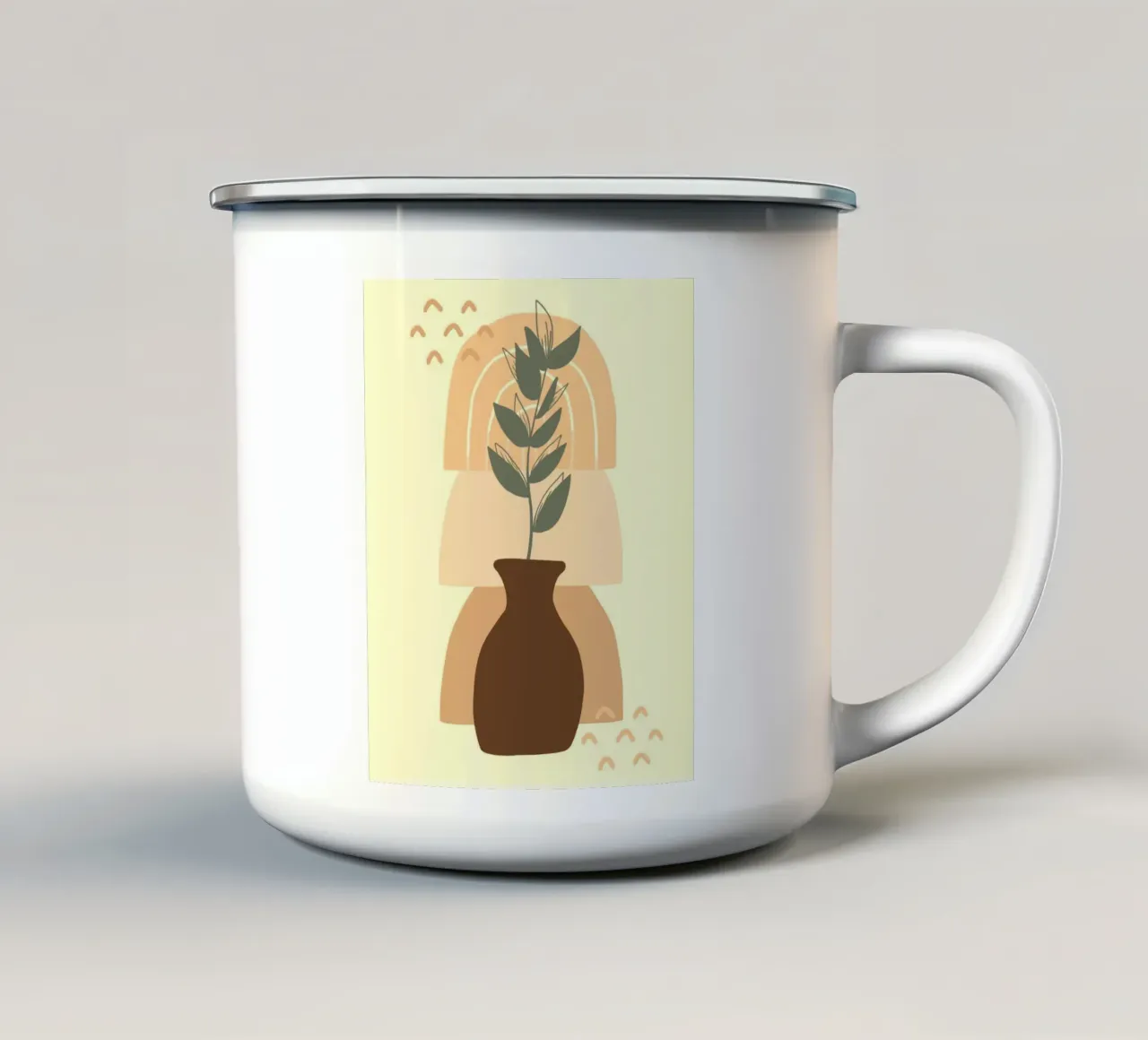 vase in shadow tazza in smalto da pastel color shape