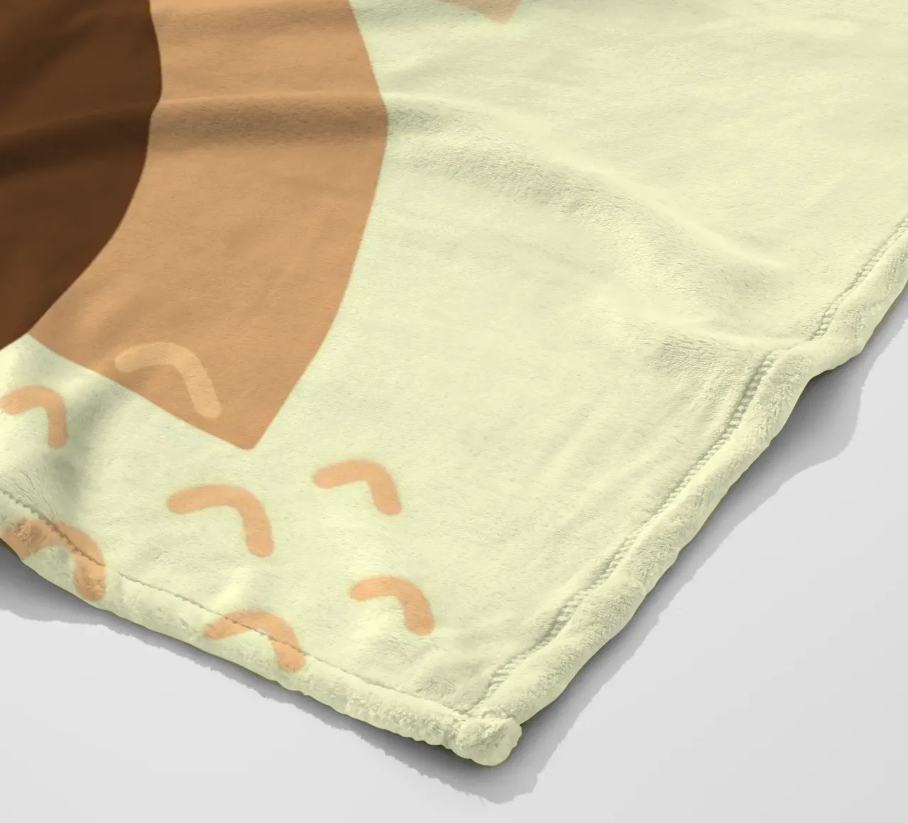 vase in shadow coperta in pile da pastel color shape