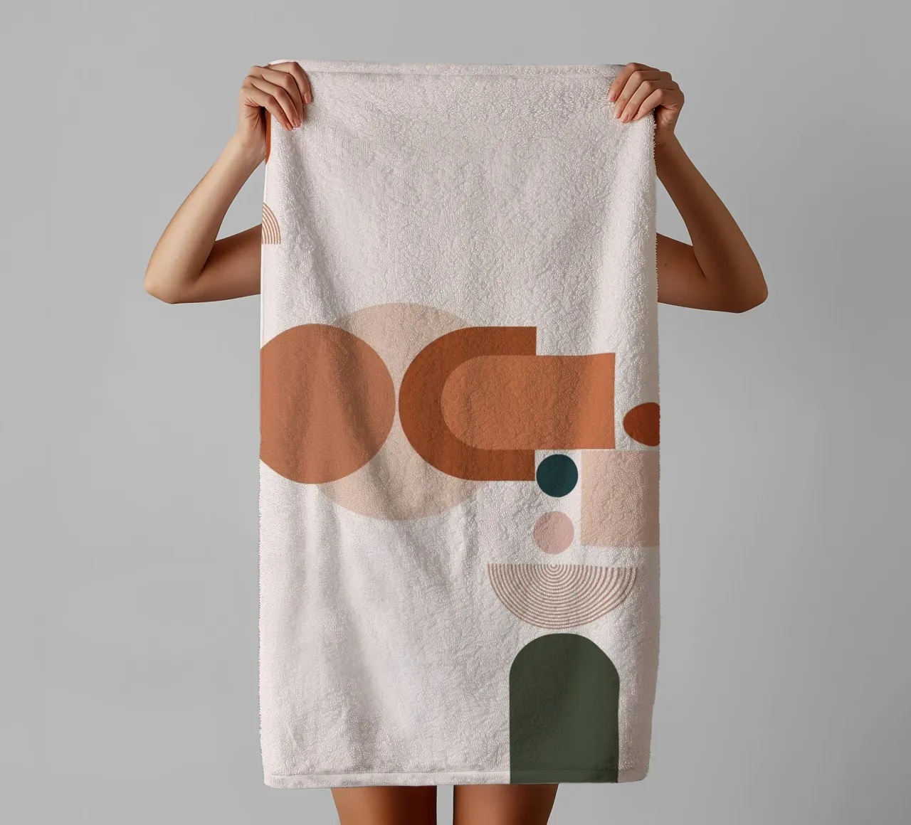 pastel random asciugamano da bagno da pastel color shape