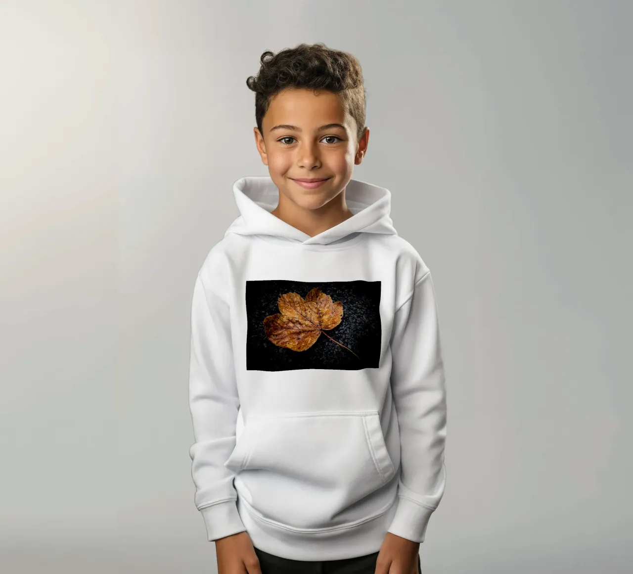 Feuille d'érable jaune sweat à capuche enfant de Marcus Beckert | Fotografie