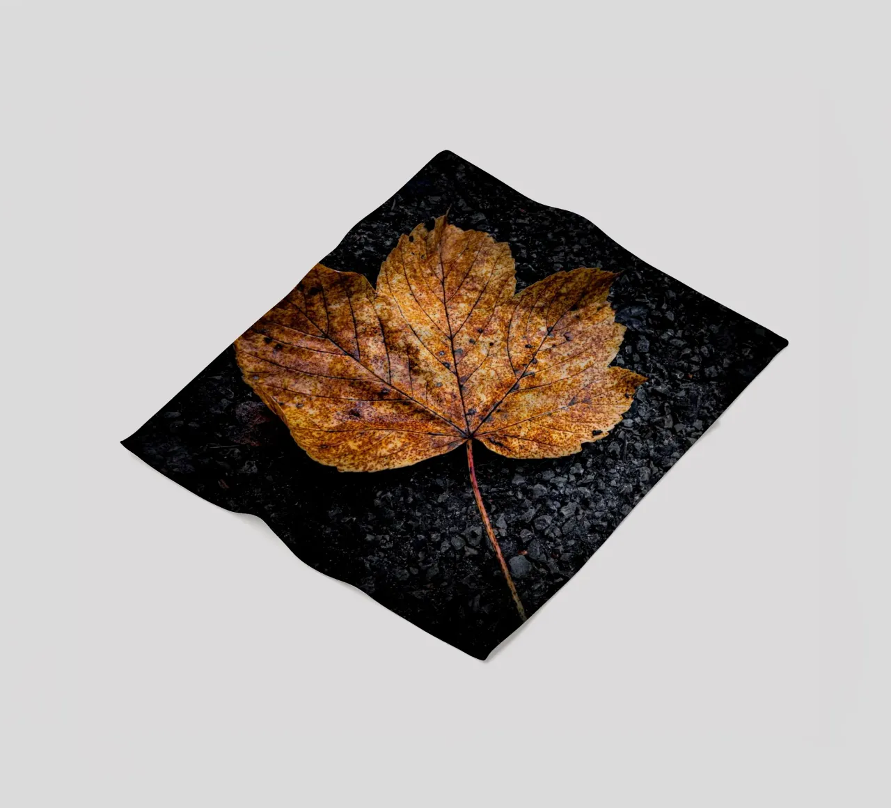 Gelbes Ahornblatt Fleecedecke von Marcus Beckert | Fotografie