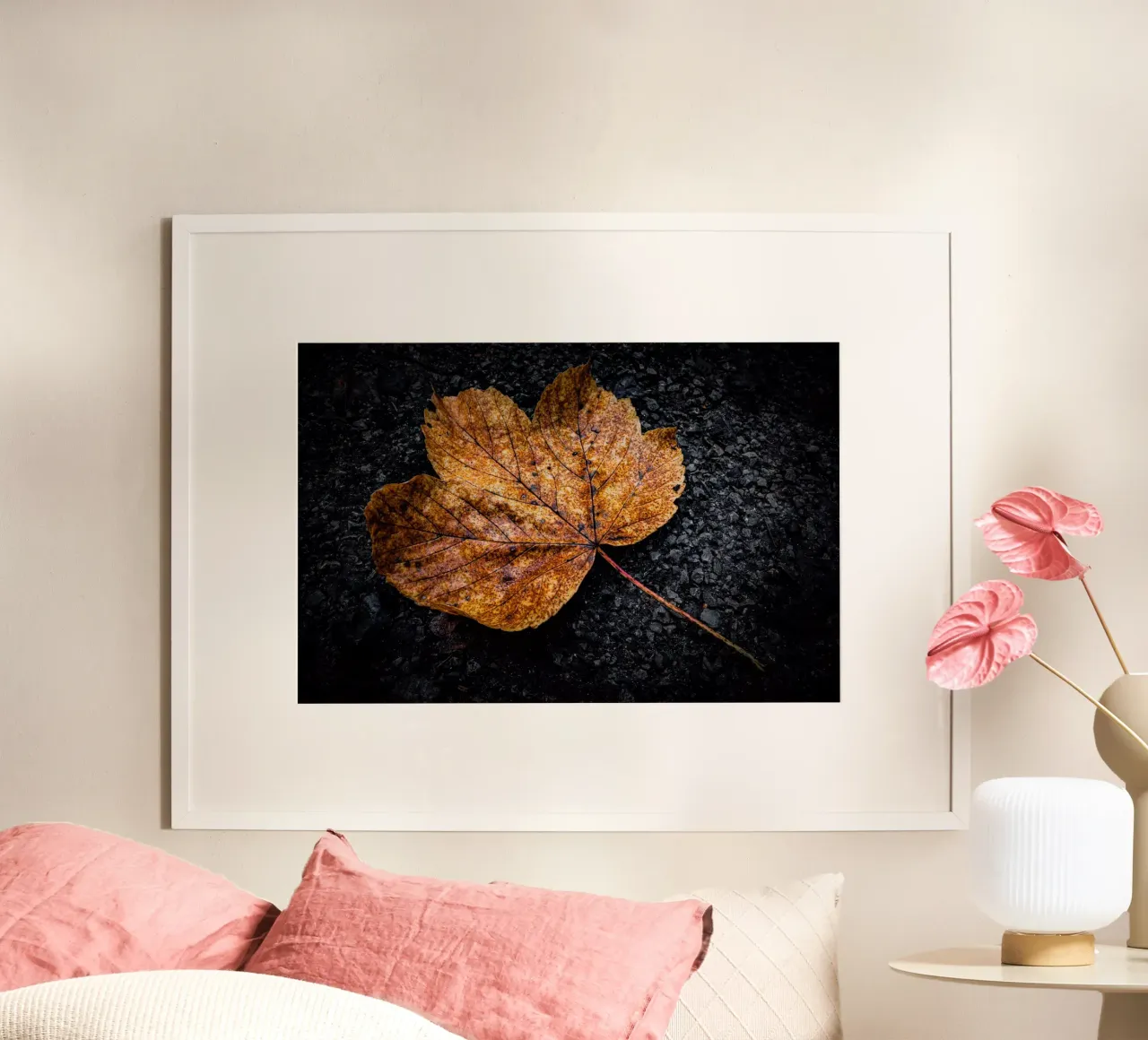 Foglia d'acero gialla poster da Marcus Beckert | Fotografie