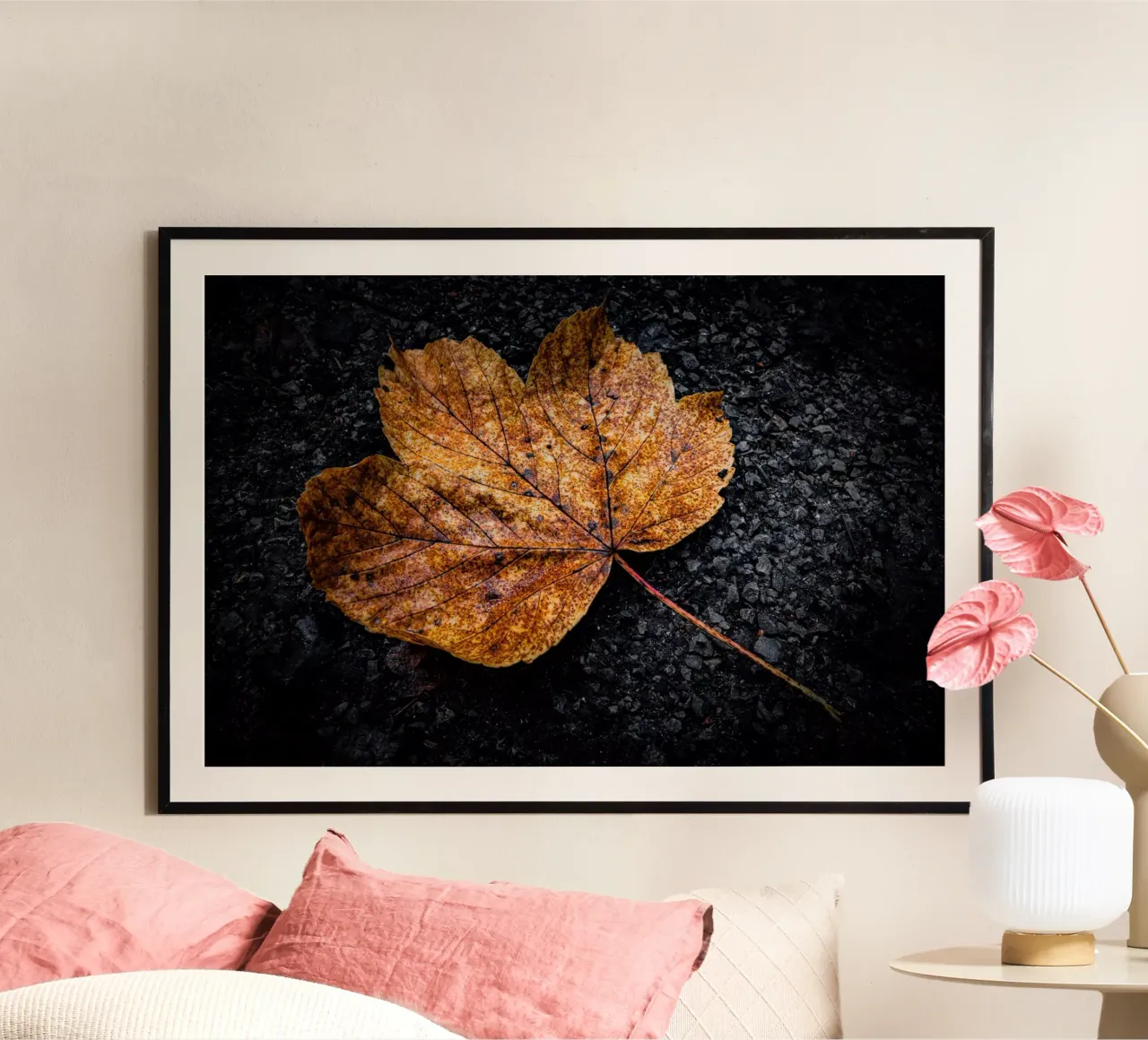 Feuille d'érable jaune hahnemühle de Marcus Beckert | Fotografie