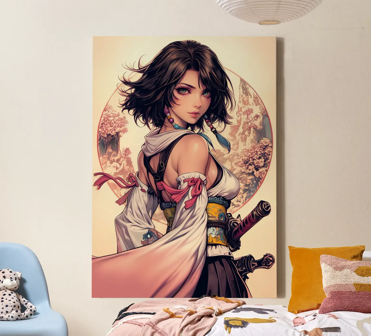 Yuna Final Fantasy X FFX tela con Cornice a cassetta da Fleur de Lys