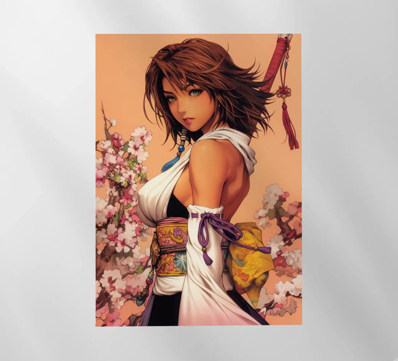 Yuna Final Fantasy X FFX pellicola backlit da Fleur de Lys
