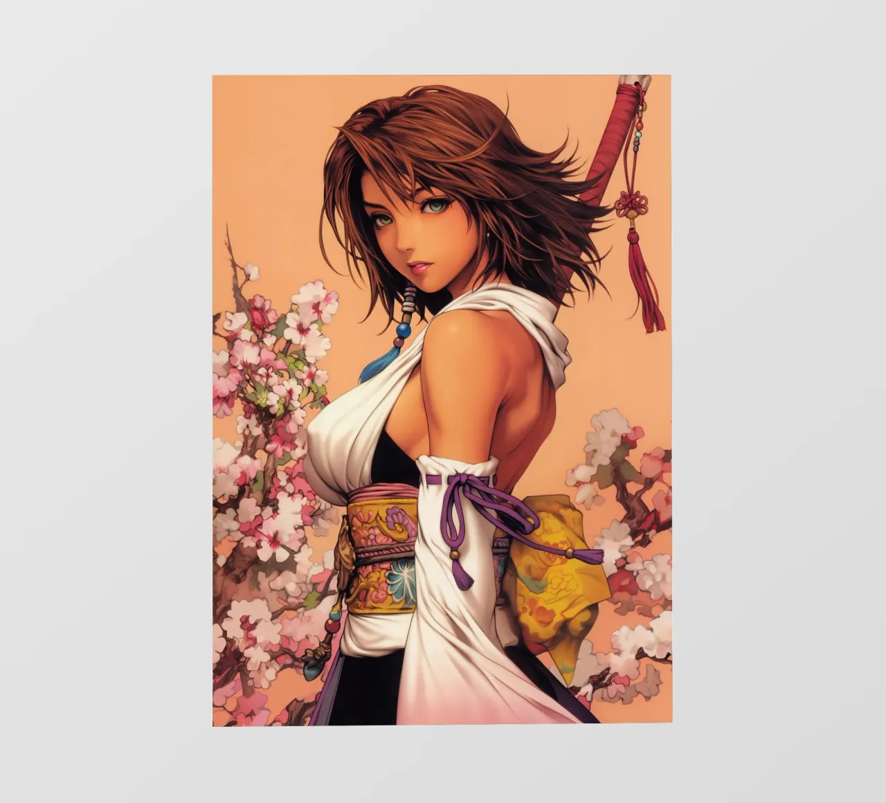 Yuna Final Fantasy X FFX pellicola backlit da Fleur de Lys