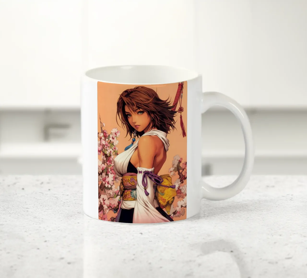 Yuna Final Fantasy X FFX tazza in ceramica da Fleur de Lys