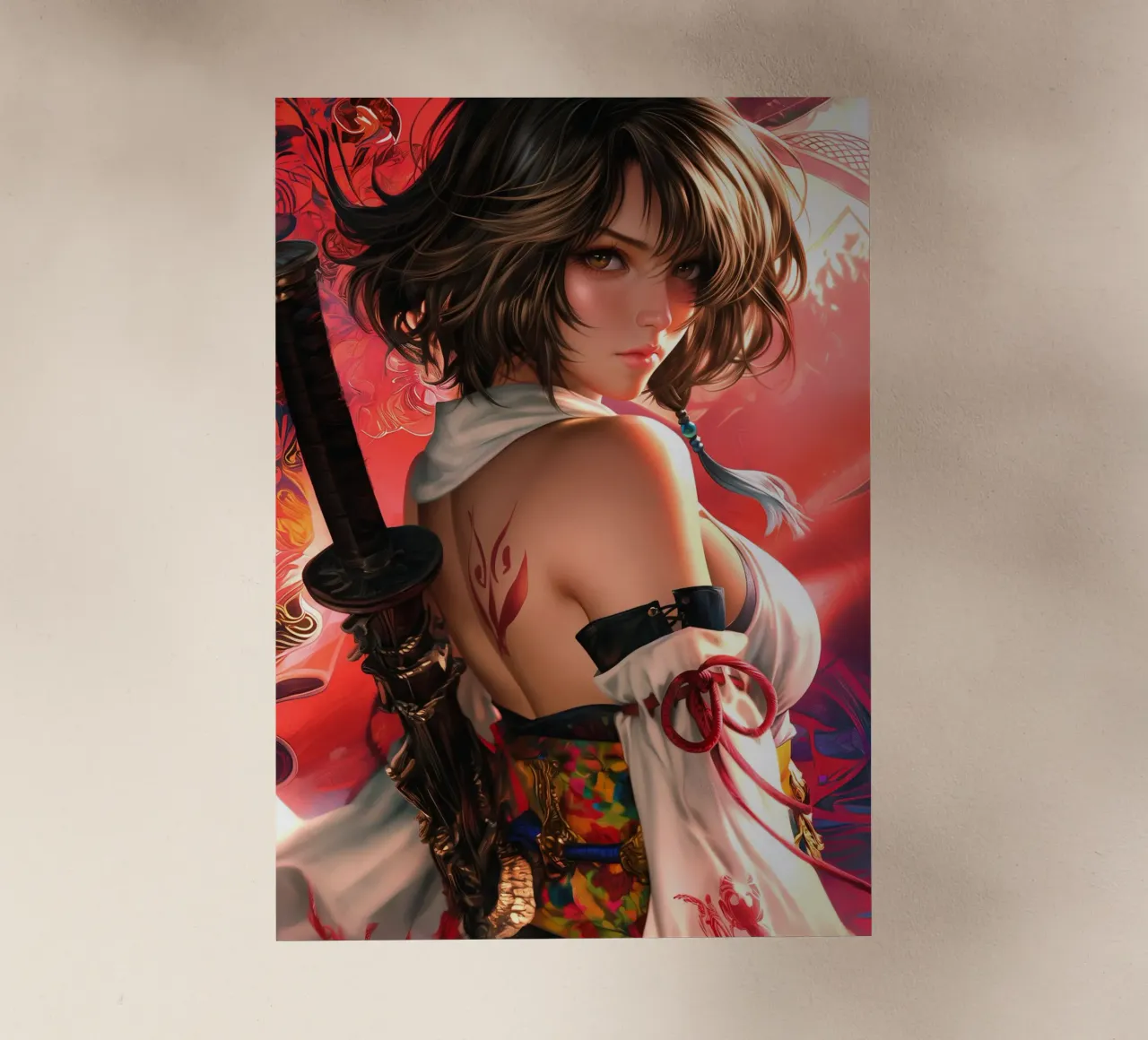 Yuna Final Fantasy X FFX pellicola backlit da Fleur de Lys