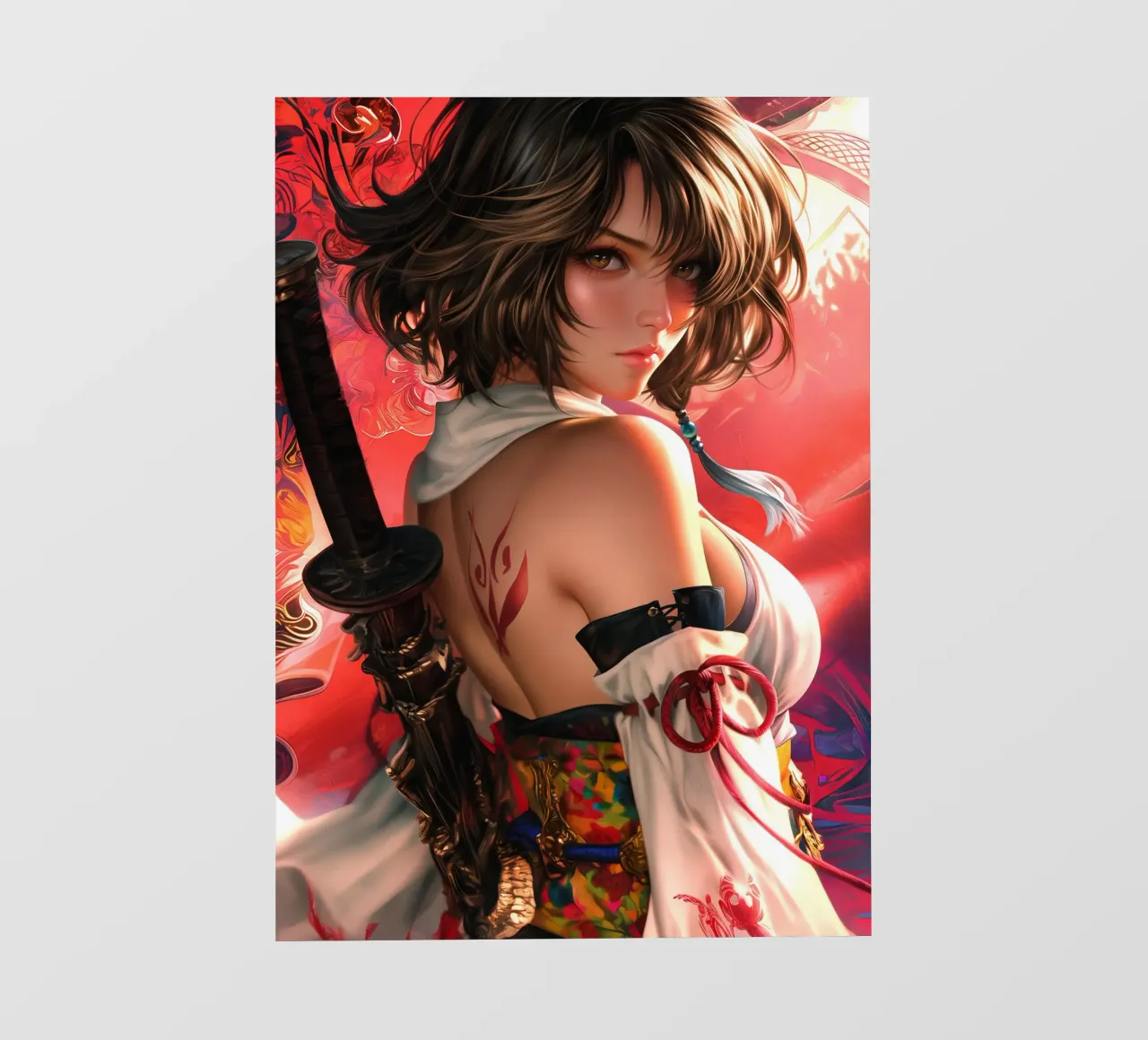 Yuna Final Fantasy X FFX pellicola backlit da Fleur de Lys