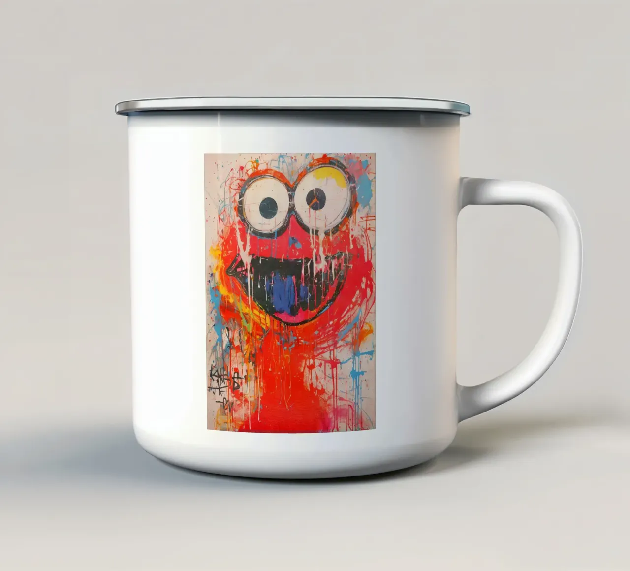 Street Art Elmo tazza in smalto da KUNSTstück