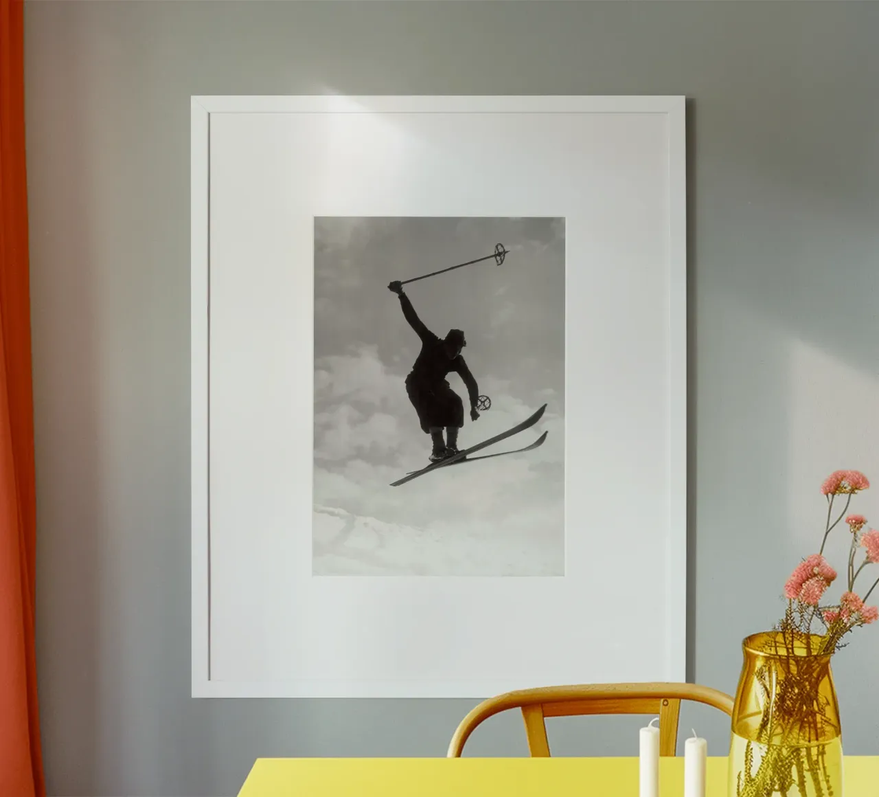 Saltare con gli sci d'epoca poster da Brant Varner