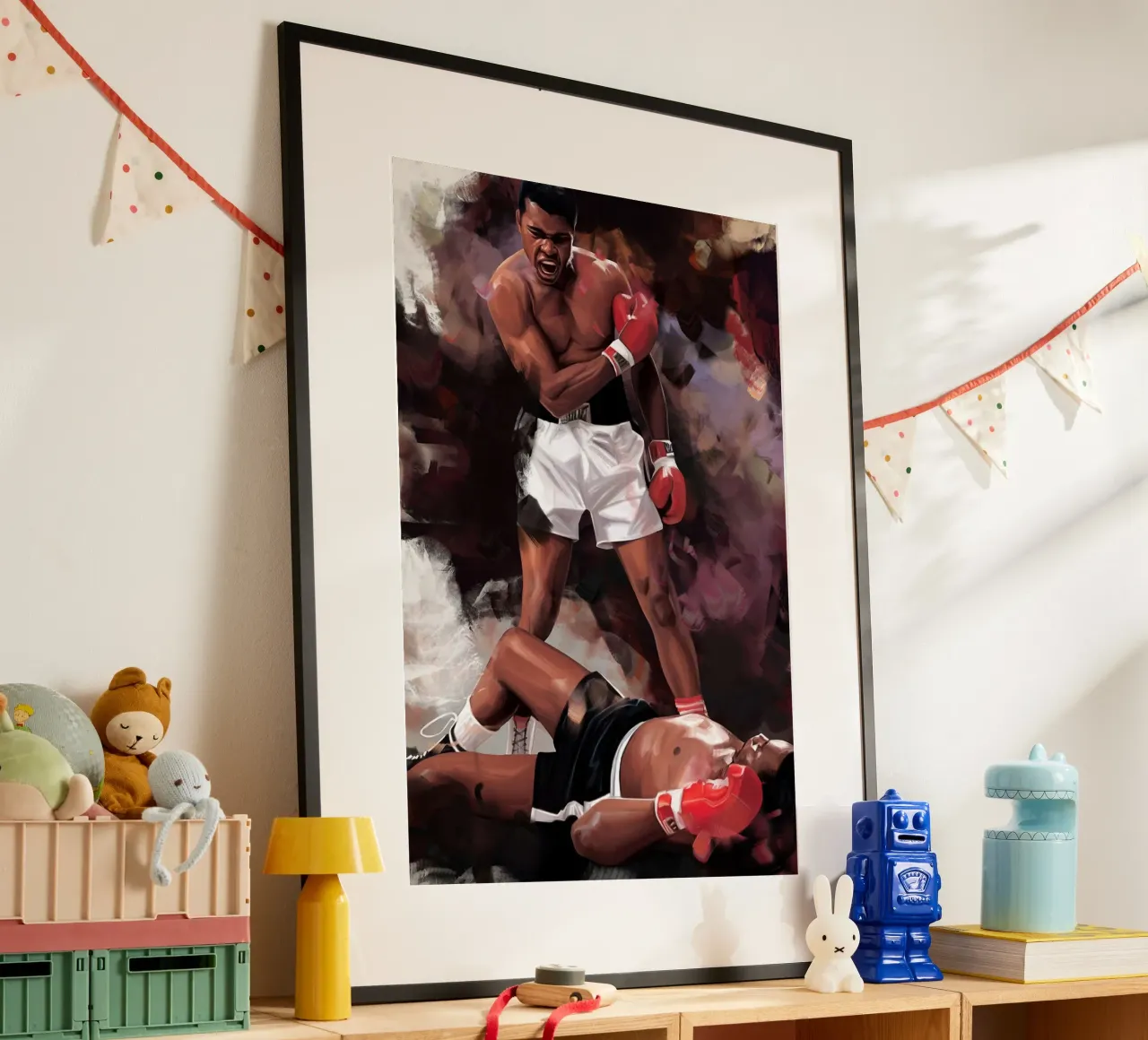 Muhammad Ali I poster con telaio in alluminio da Brant Varner