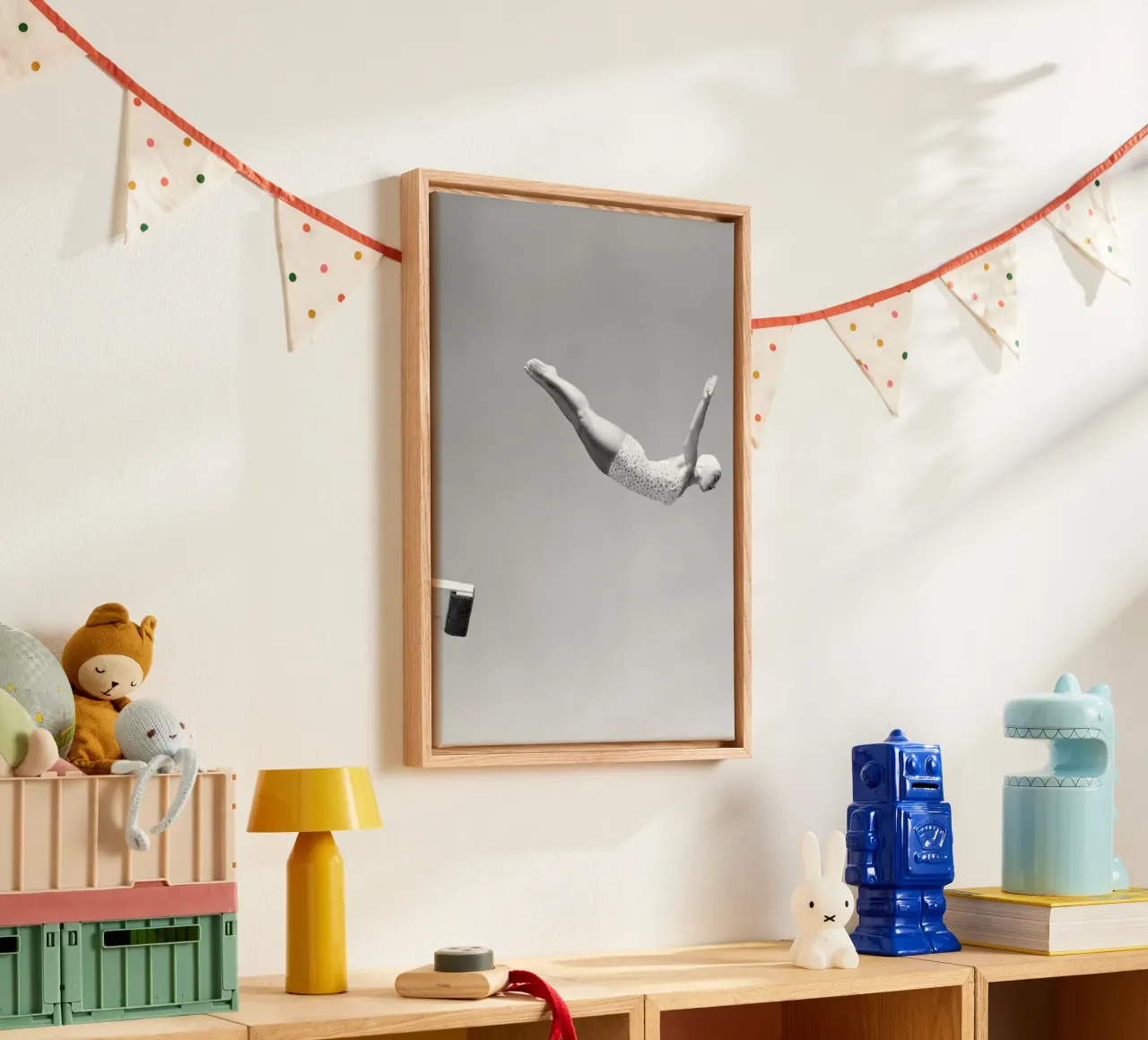 Springplankduiker canvas met Baklijst van Brant Varner