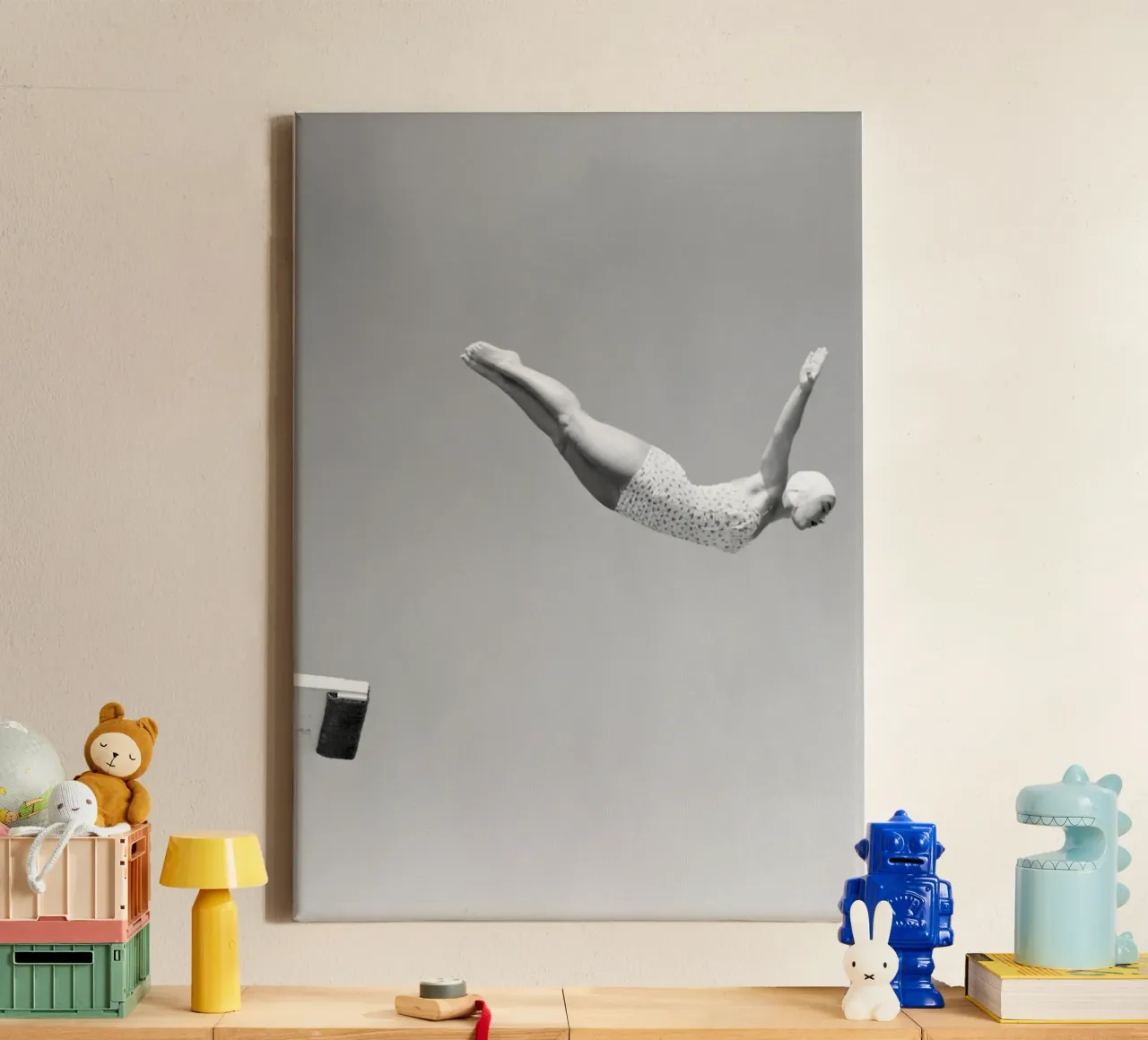 Springplankduiker canvas met Baklijst van Brant Varner