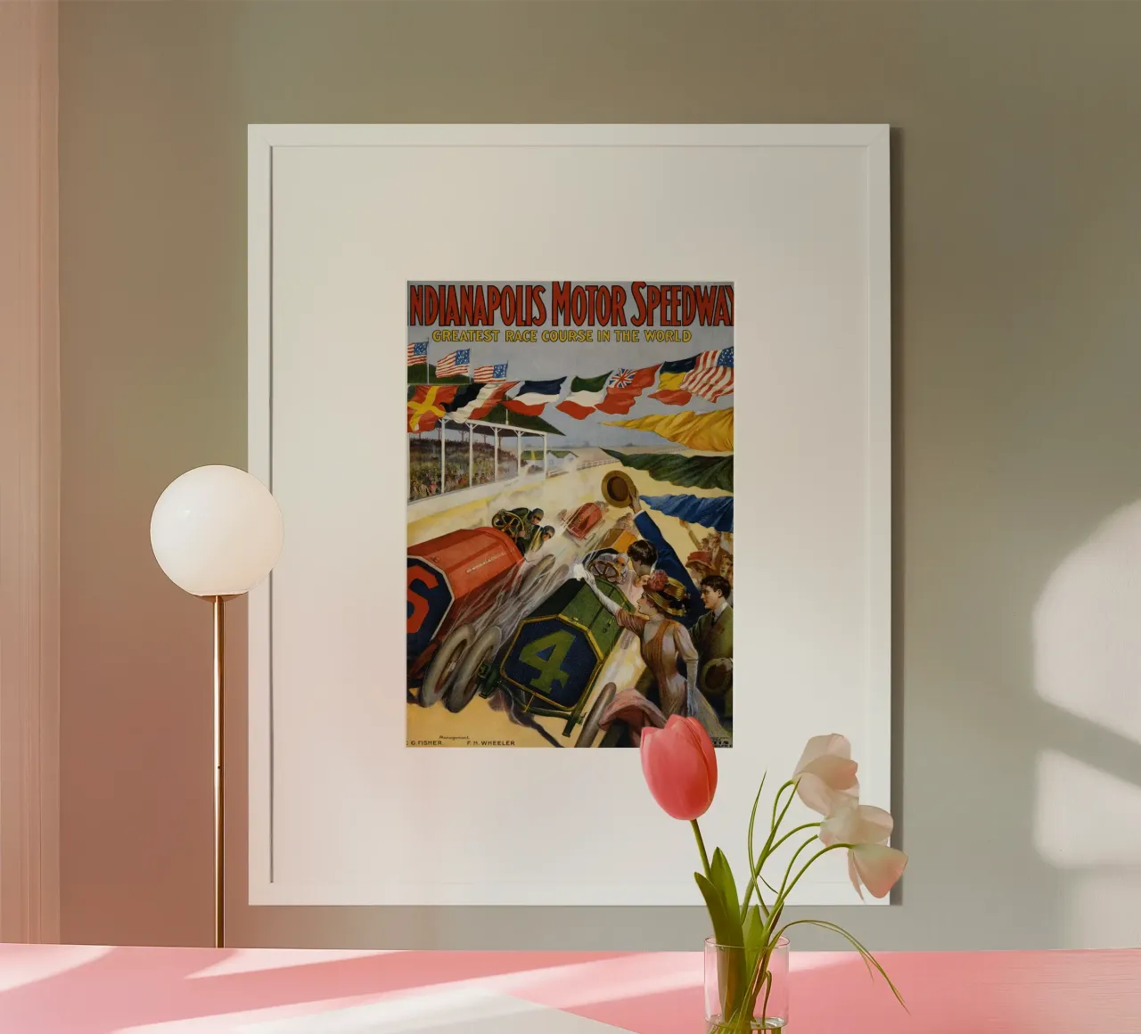 L'Indianapolis Motor Speedway, 1909 poster da Brant Varner
