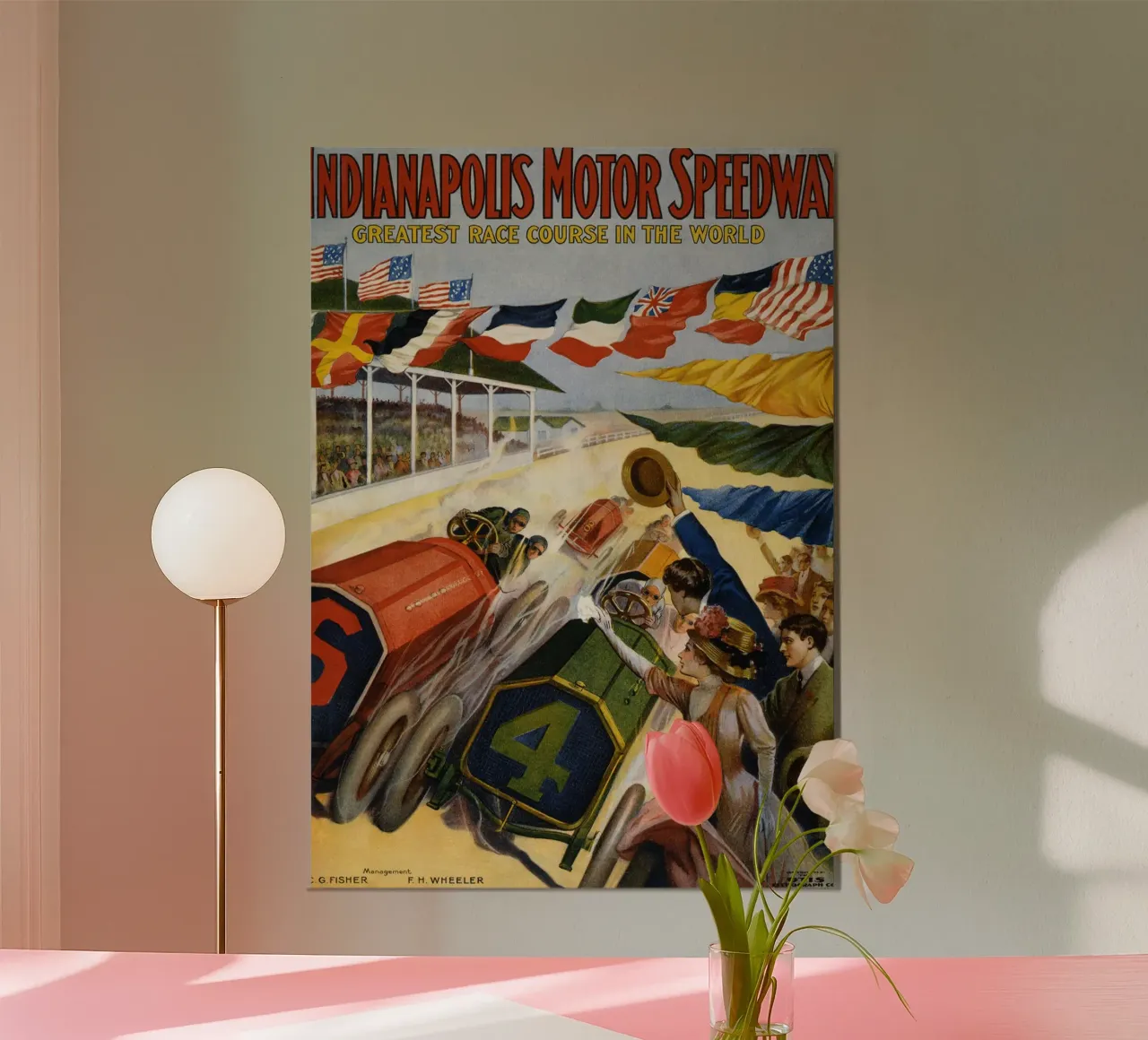 L'Indianapolis Motor Speedway, 1909 poster da Brant Varner