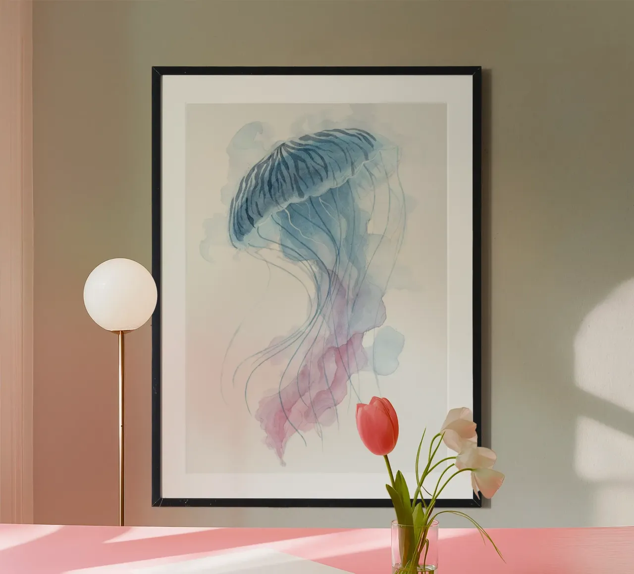 Meduse acquerellate poster da Brant Varner