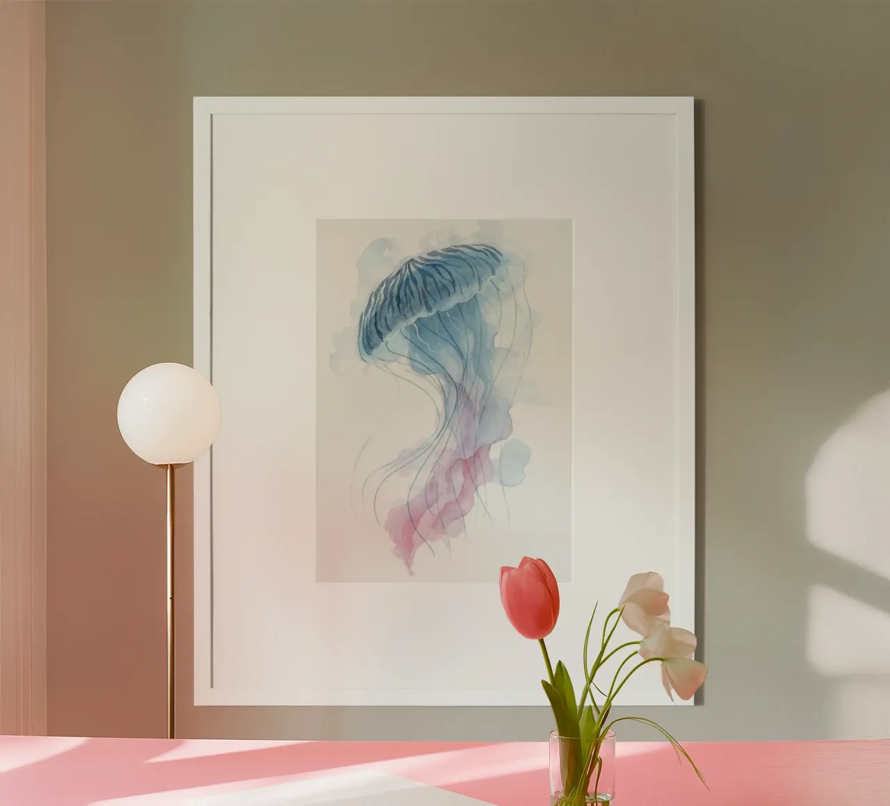 Meduse acquerellate poster da Brant Varner