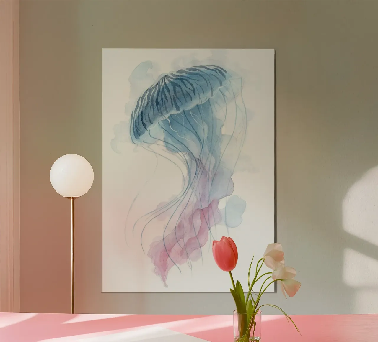 Meduse acquerellate poster da Brant Varner