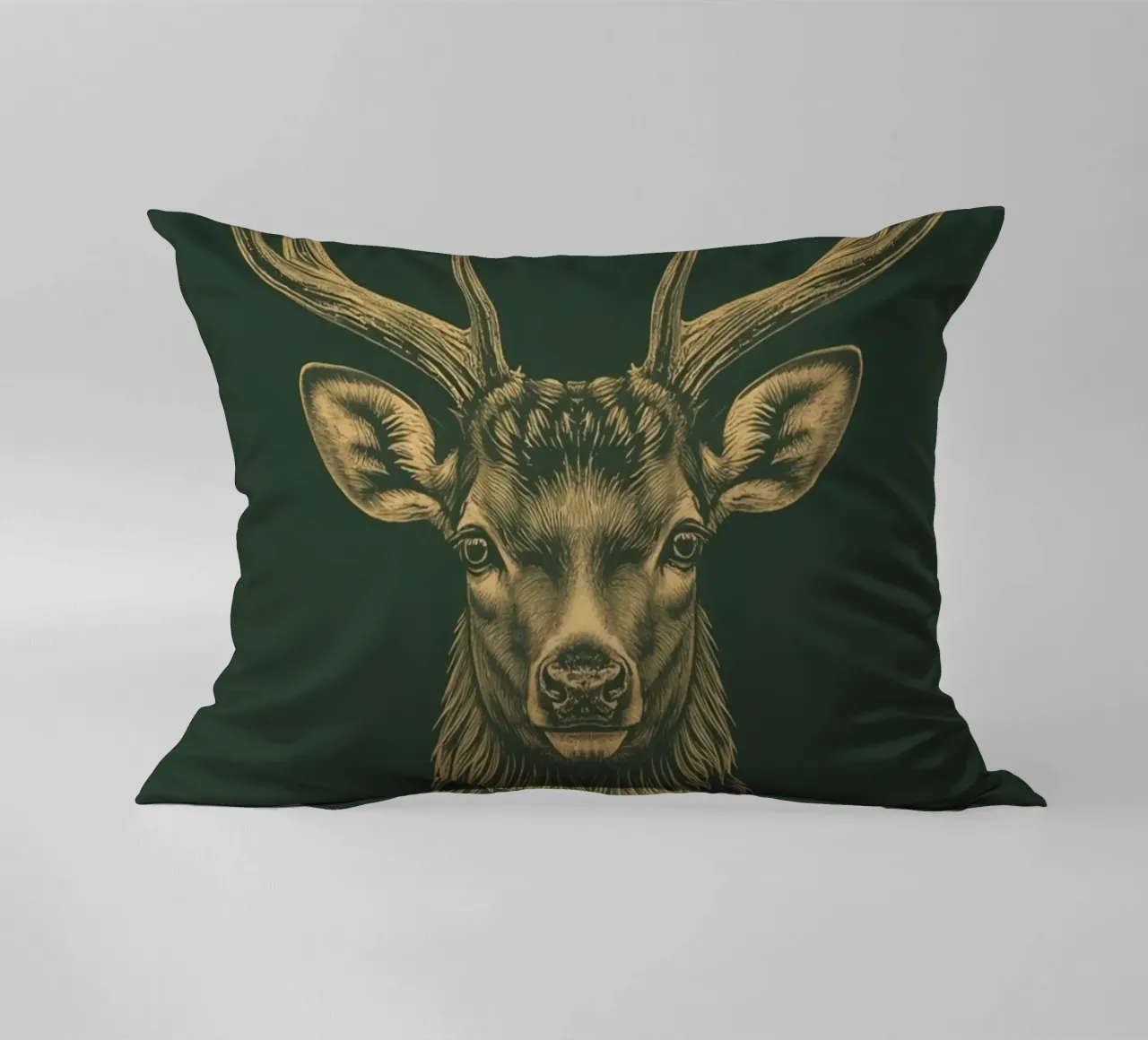 Illustrazione di una testa di cervo con le corna cuscino da DesignDoodle