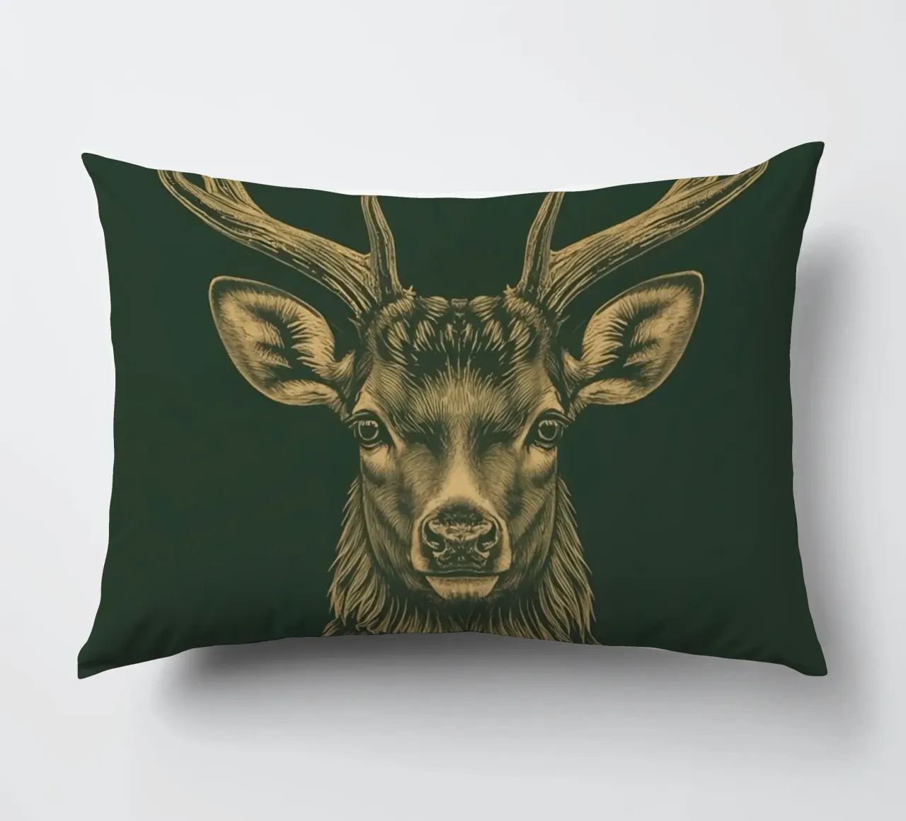 Illustrazione di una testa di cervo con le corna cuscino da DesignDoodle