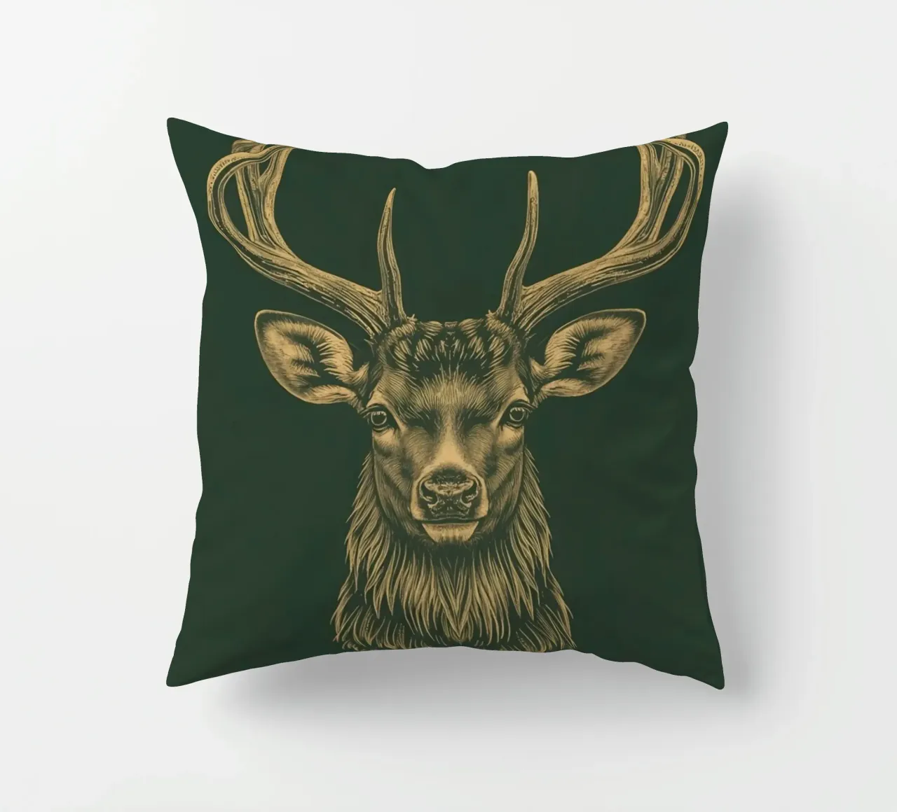 Illustrazione di una testa di cervo con le corna cuscino da DesignDoodle
