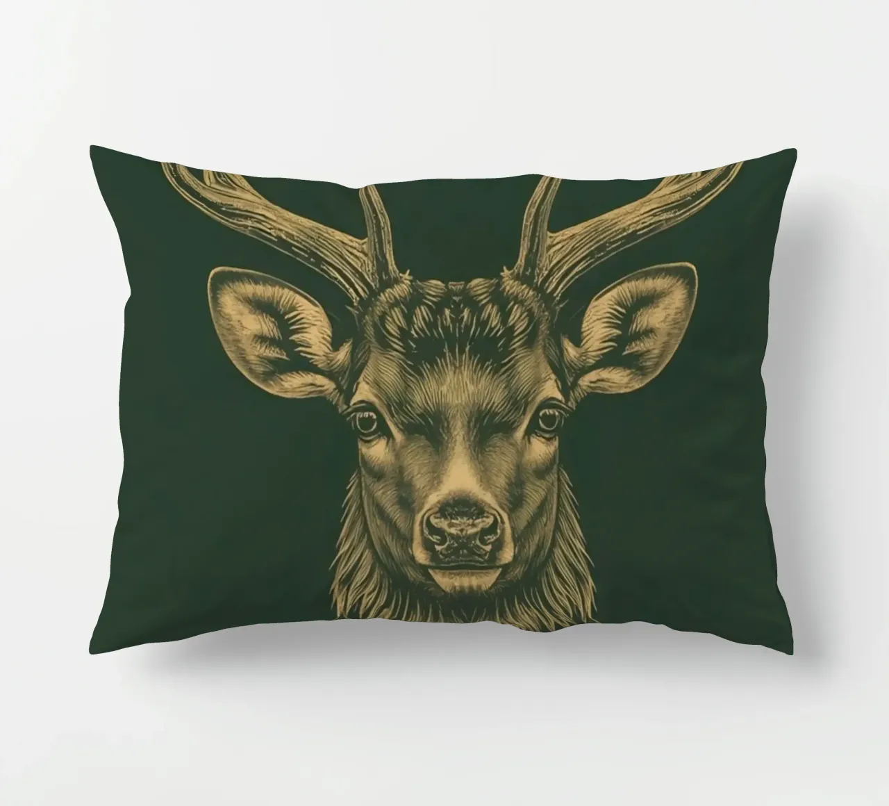 Illustrazione di una testa di cervo con le corna cuscino da DesignDoodle