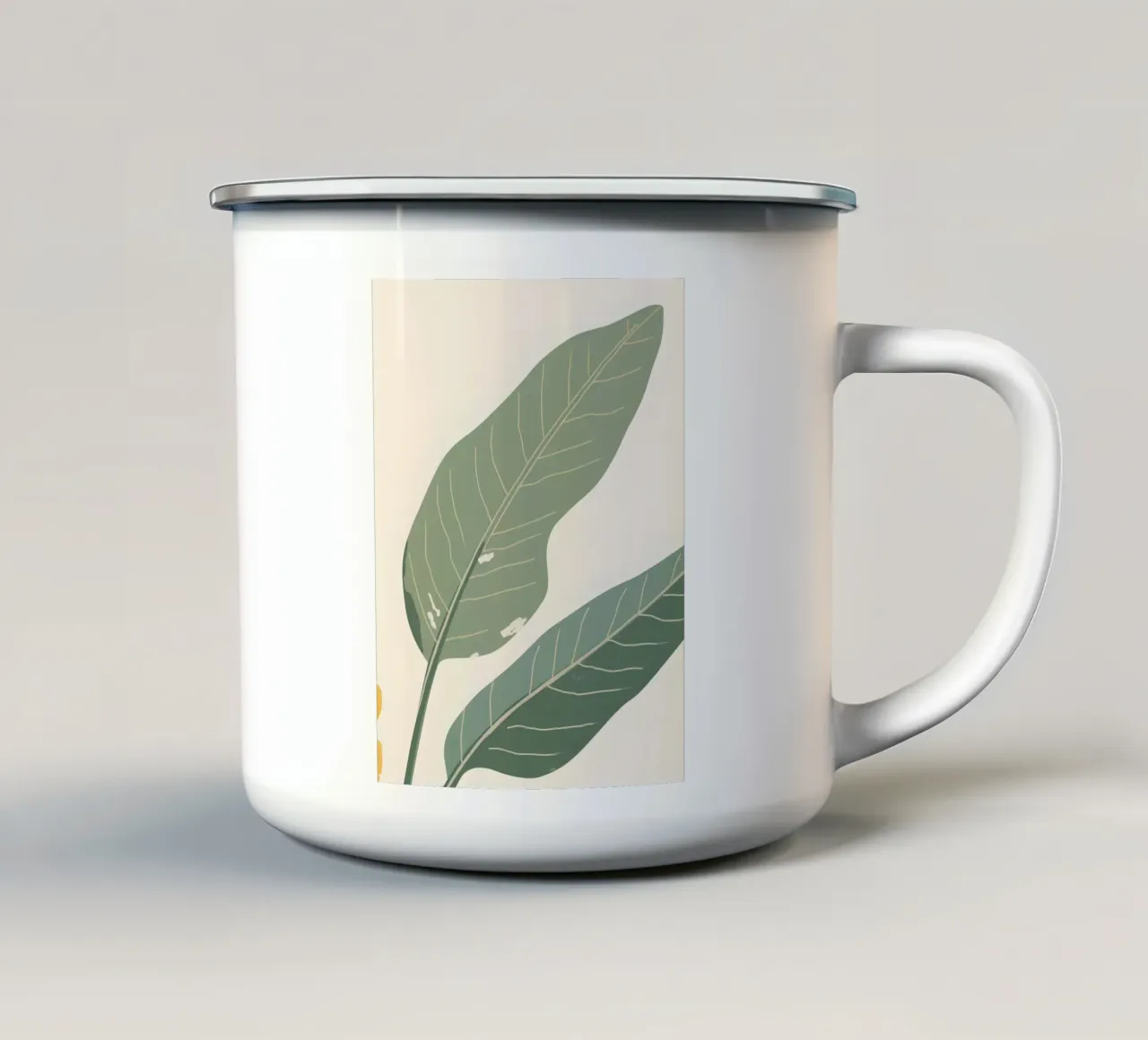 Foglia di banana - Astratto tazza in smalto da Botanical Gallery