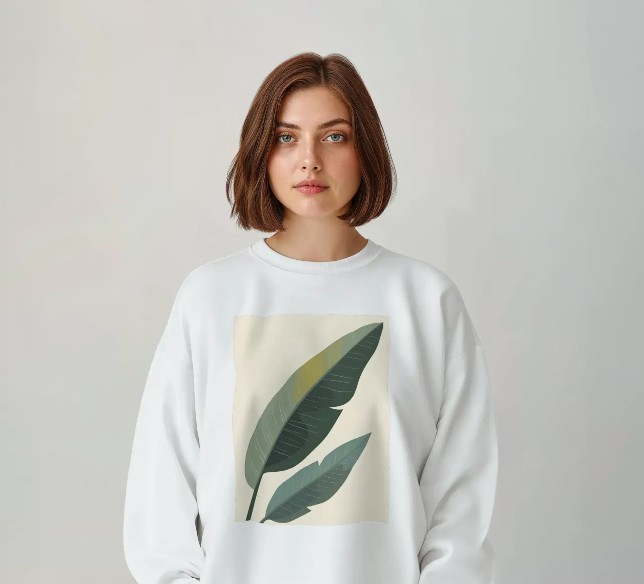Foglia di banana - Astratto felpa da Botanical Gallery