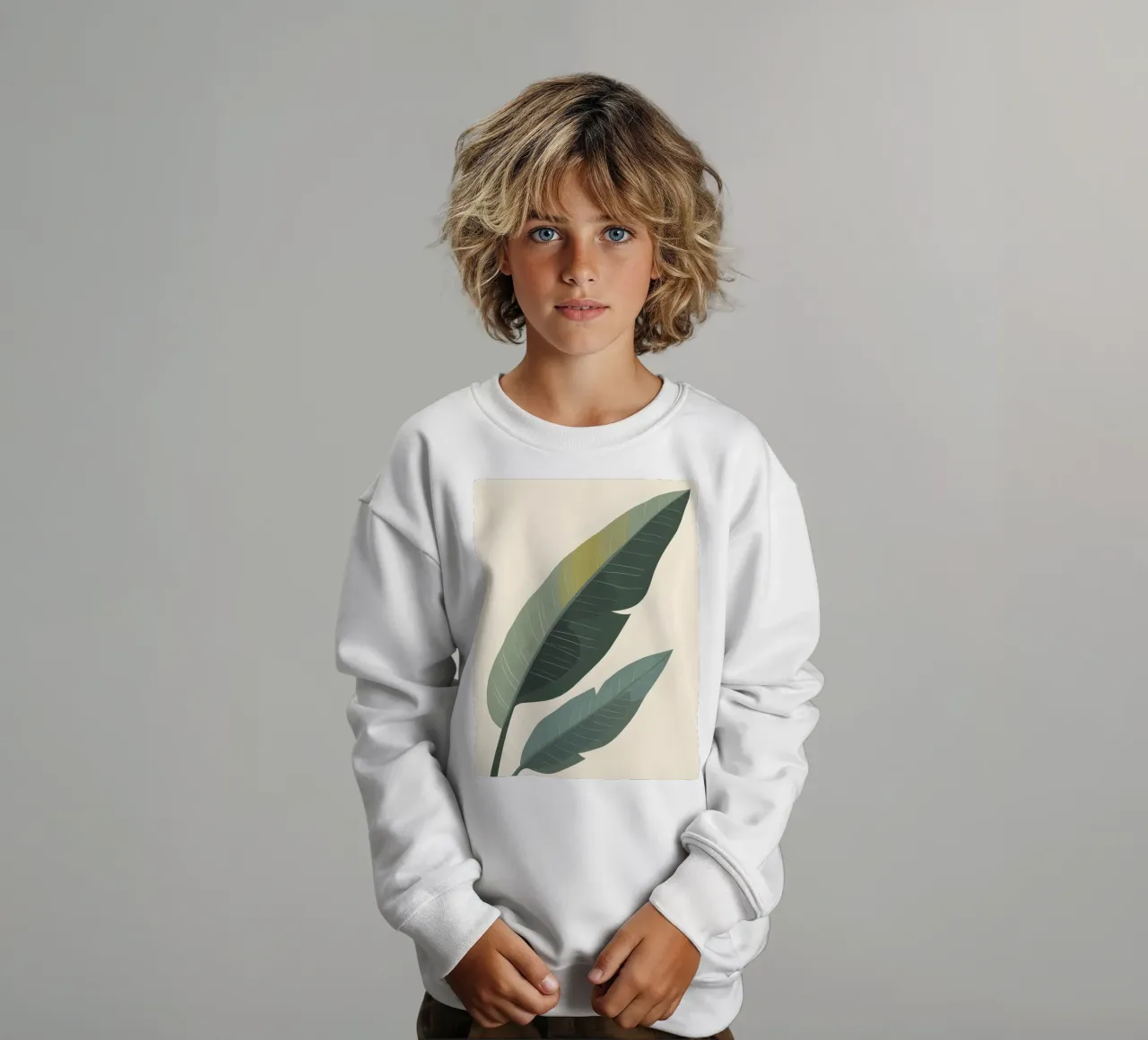 Foglia di banana - Astratto felpa bambino da Botanical Gallery