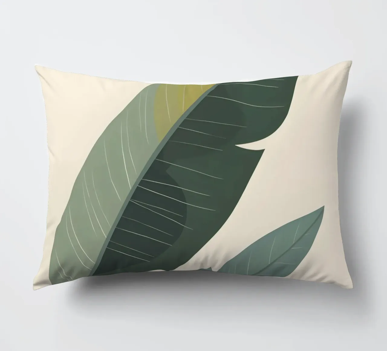 Foglia di banana - Astratto cuscino da Botanical Gallery