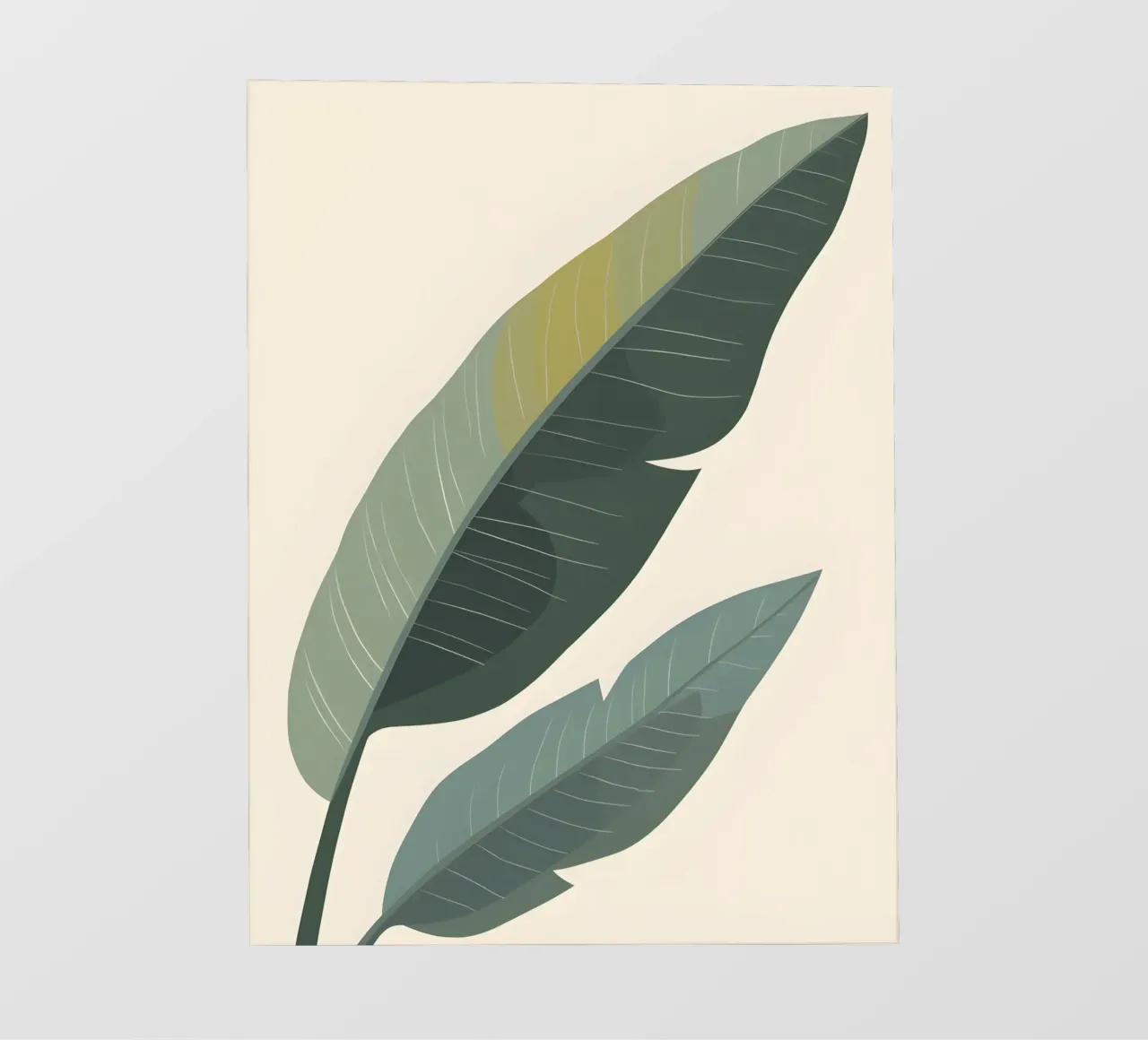 Foglia di banana - Astratto telo in pvc da Botanical Gallery