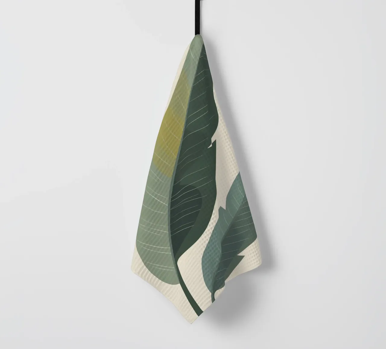 Foglia di banana - Astratto canovaccio da cucina da Botanical Gallery
