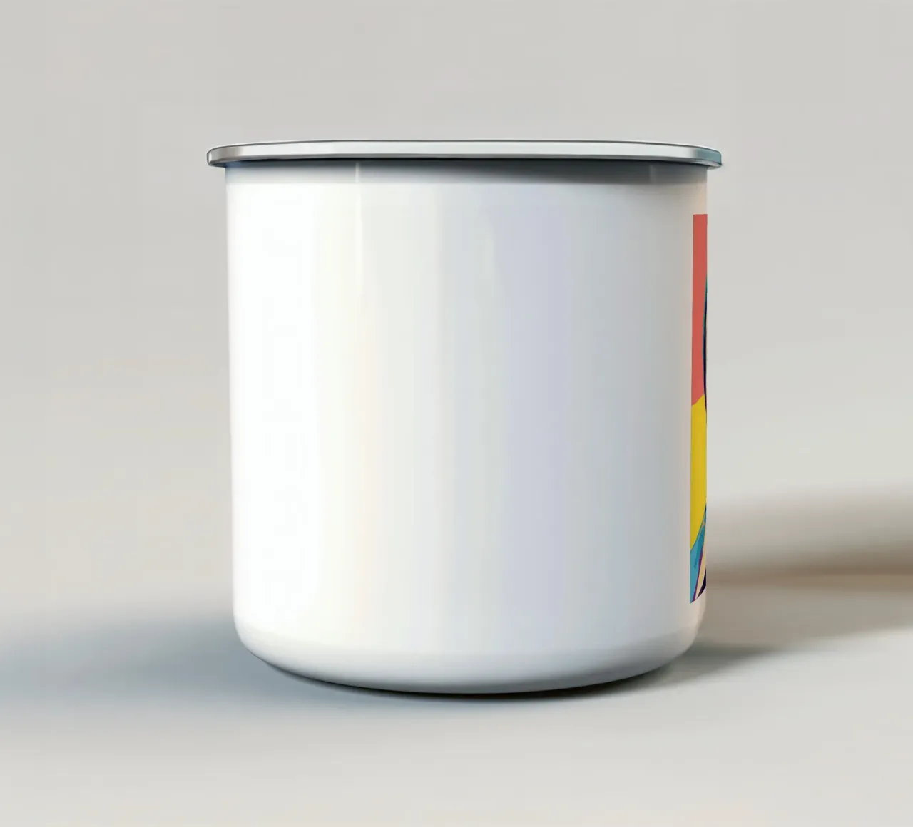 Marvin Gaye sorriso colorato pop art tazza in smalto da Hantamrata