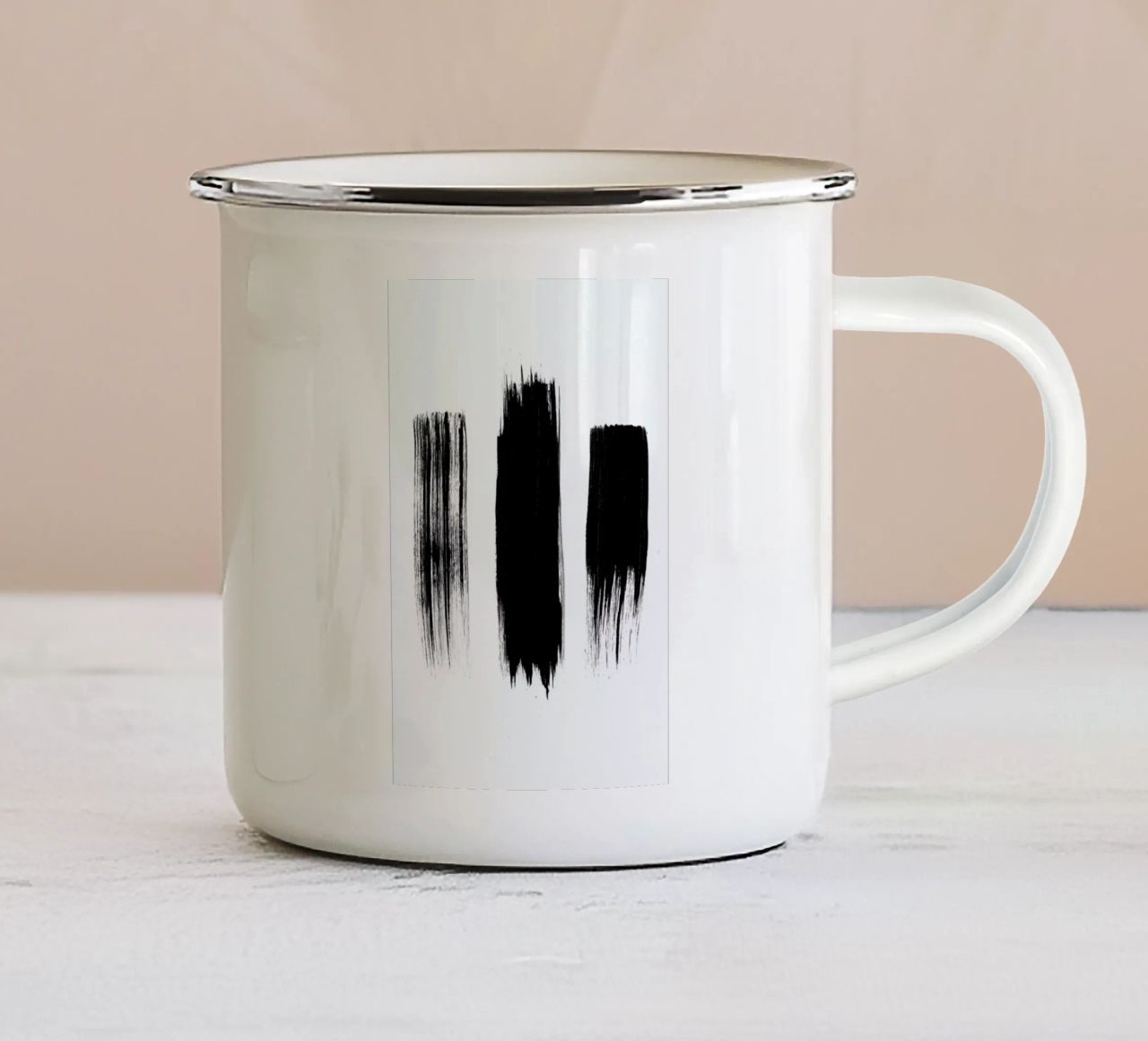 Painted Lines tazza in smalto da RK Design