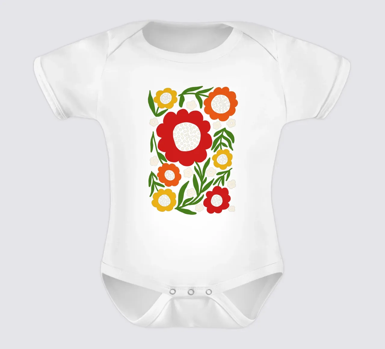 Fresh rustic bloom body neonato maniche corte da TijanaArtStudio88