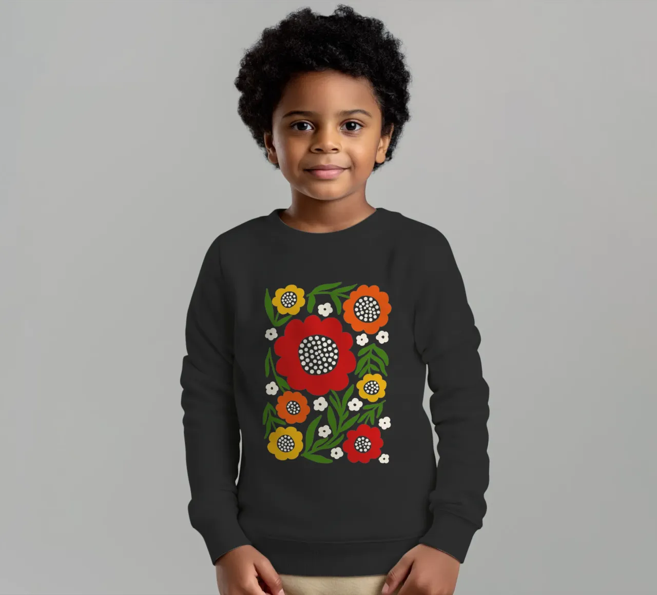 Fresh rustic bloom felpa bambino da TijanaArtStudio88