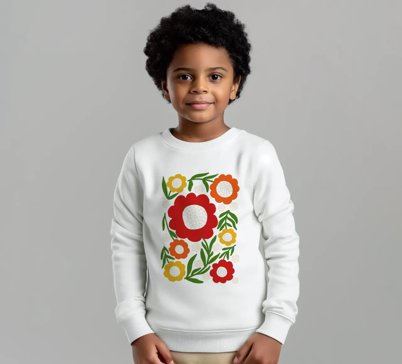 Fresh rustic bloom felpa bambino da TijanaArtStudio88