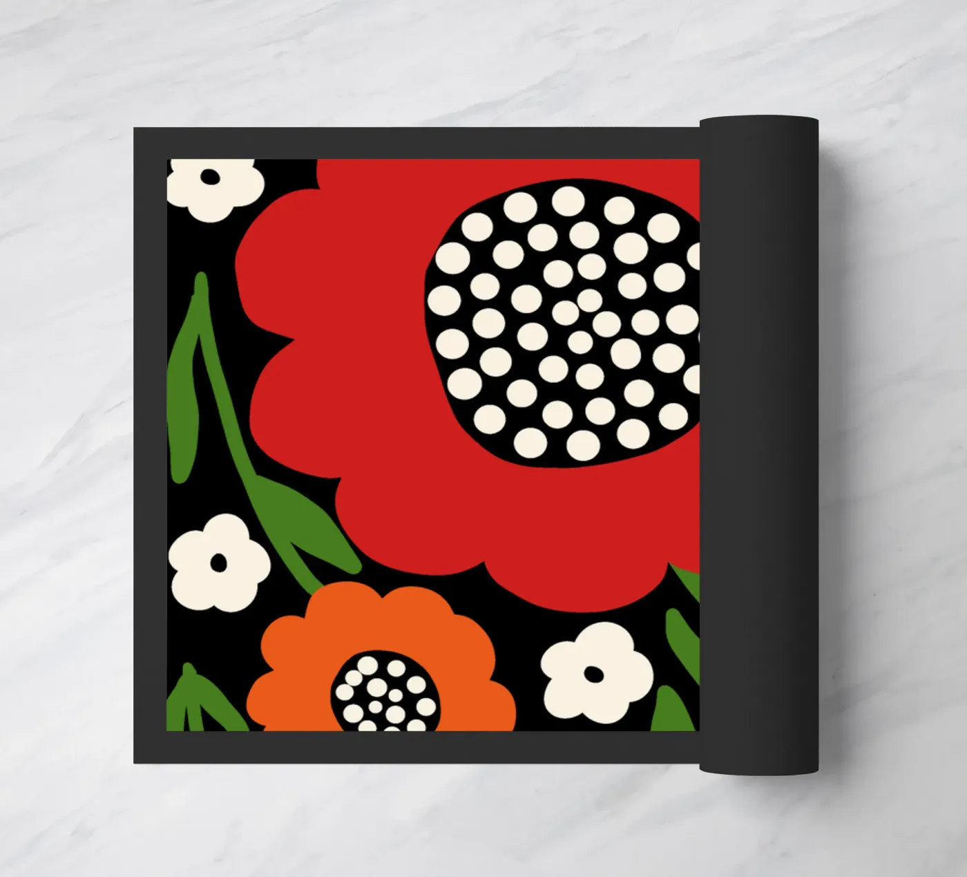 Fresh rustic bloom deurmat van TijanaArtStudio88